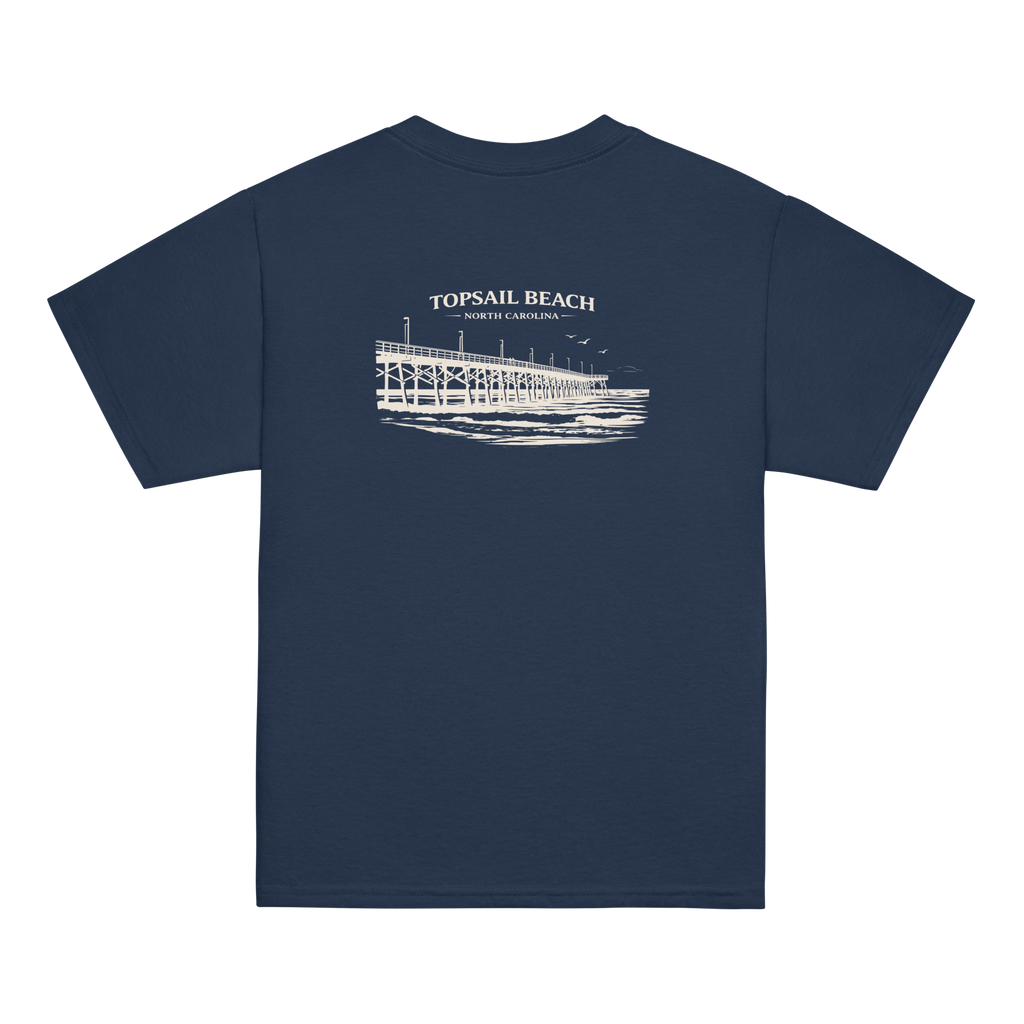 Topsail Beach, NC - Topsail Beach Pier - Youth Classic Tee