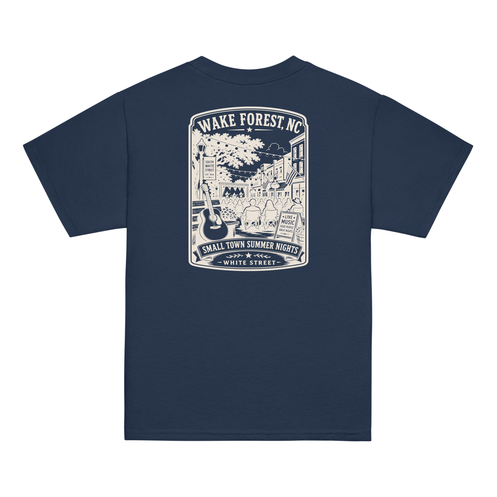 Wake Forest, NC - Small Town Summer Nights - Youth Classic Tee
