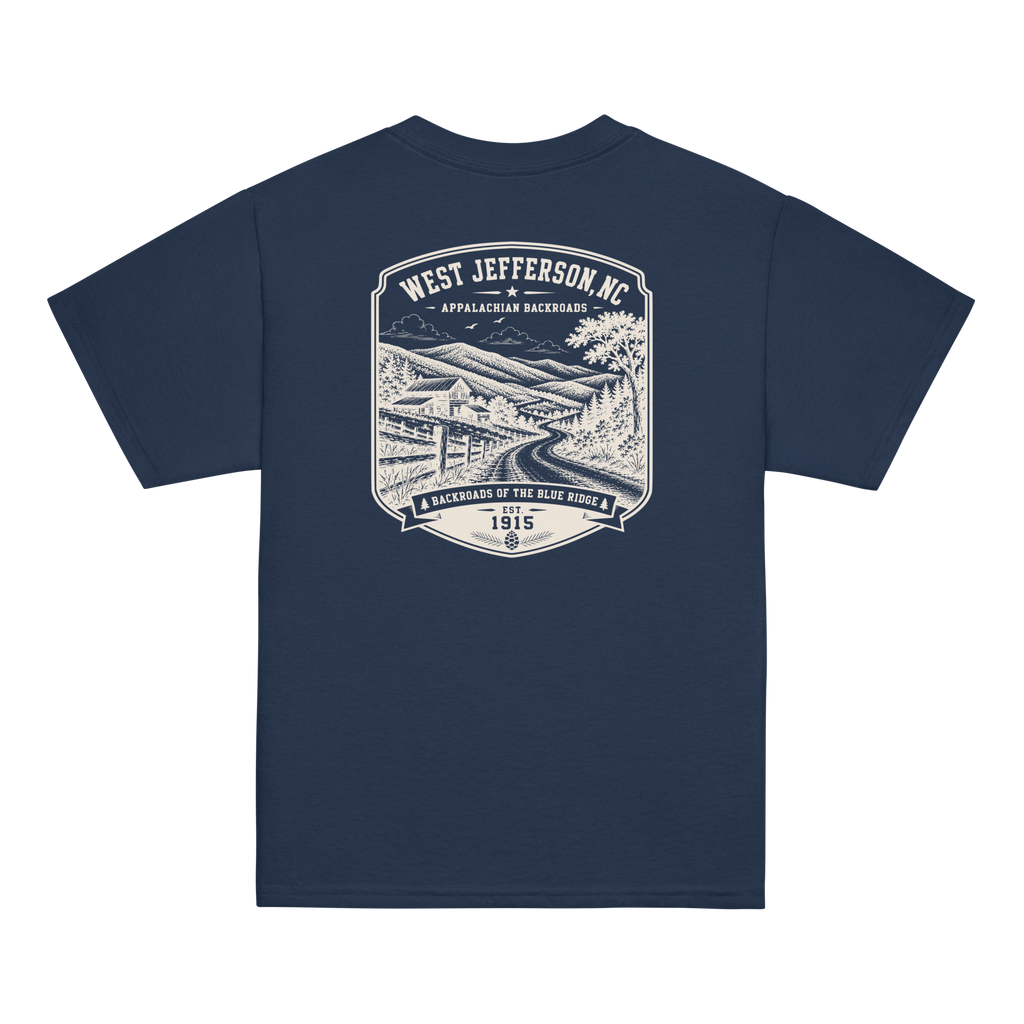 West Jefferson, NC - Appalachian Backroads - Youth Classic Tee
