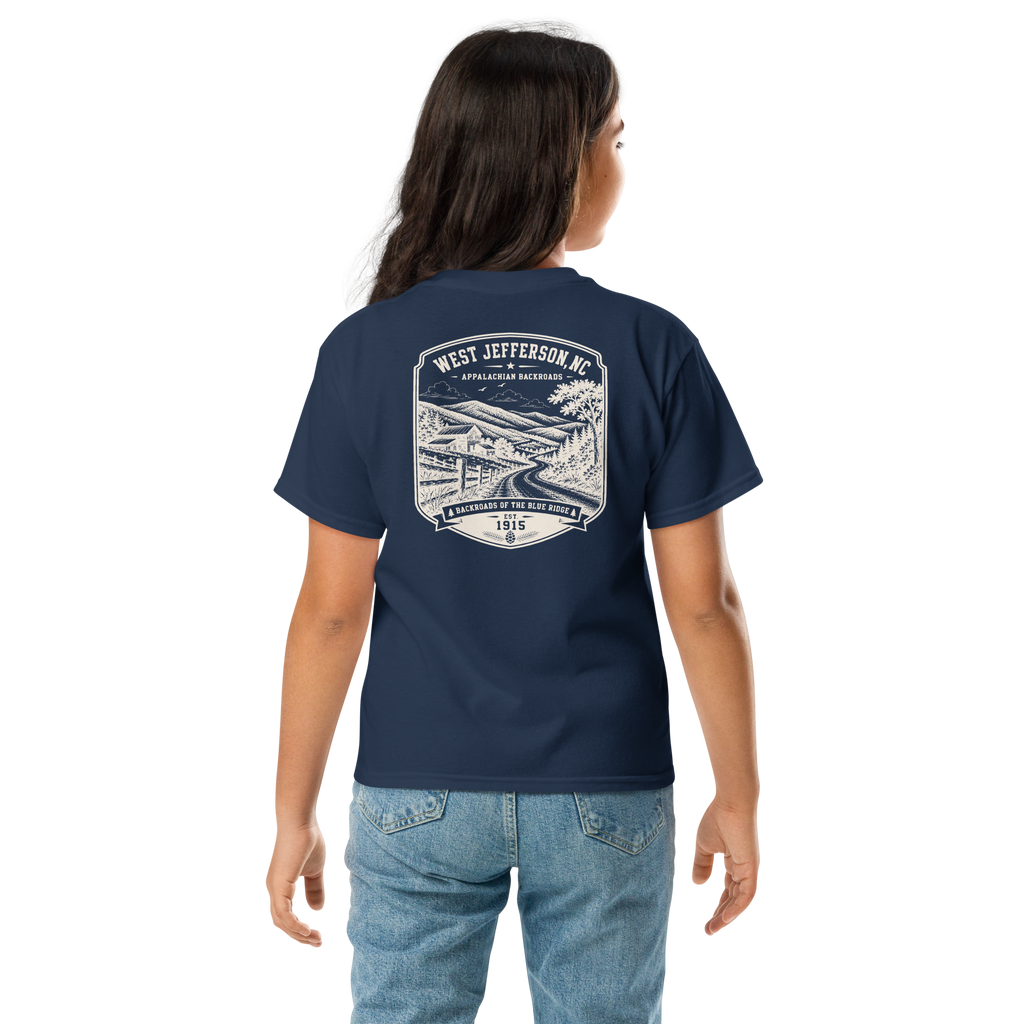 West Jefferson, NC - Appalachian Backroads - Youth Classic Tee