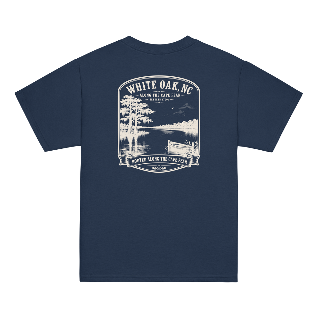 White Oak, NC - Along The River - Youth Classic Tee