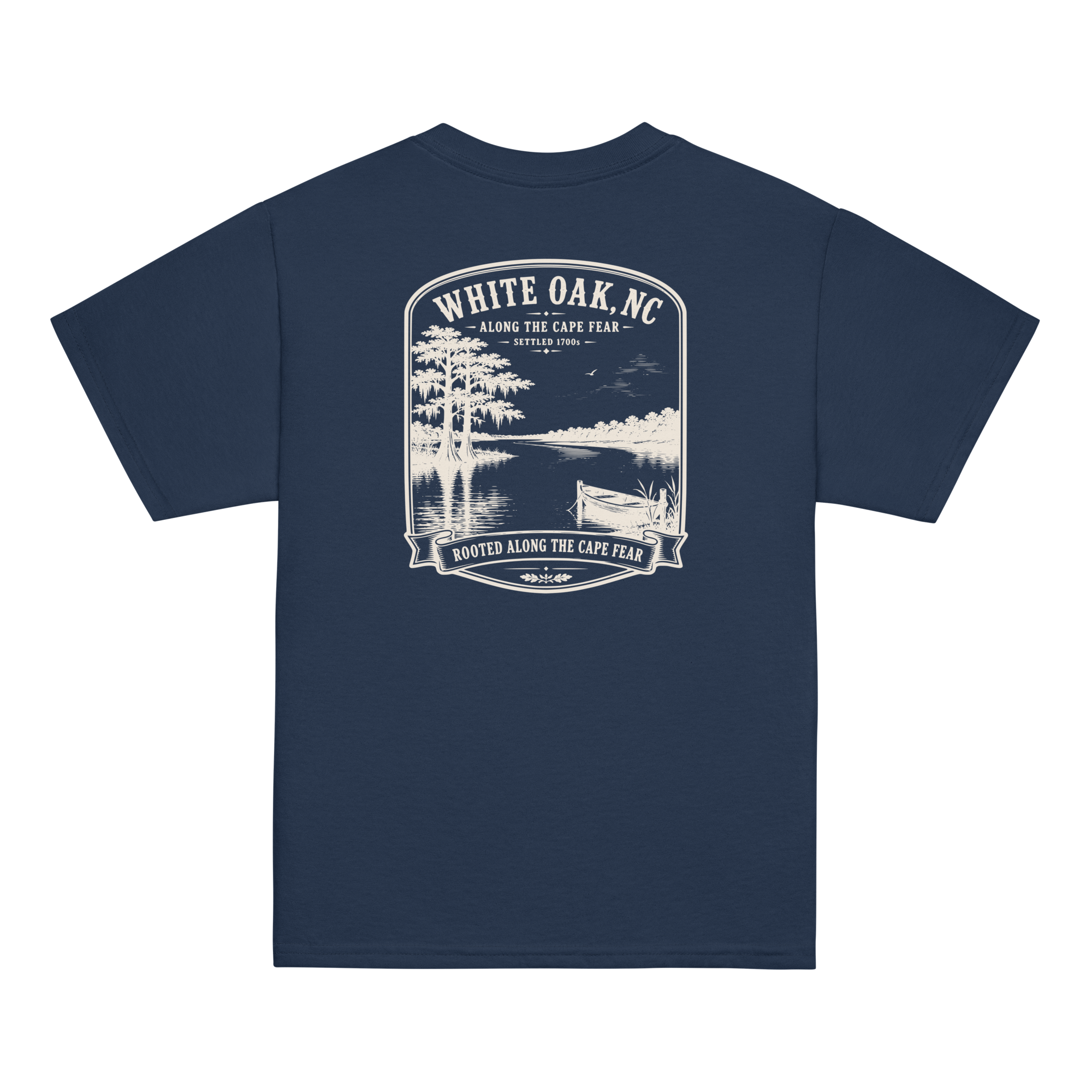 White Oak, NC - Along The River - Youth Classic Tee