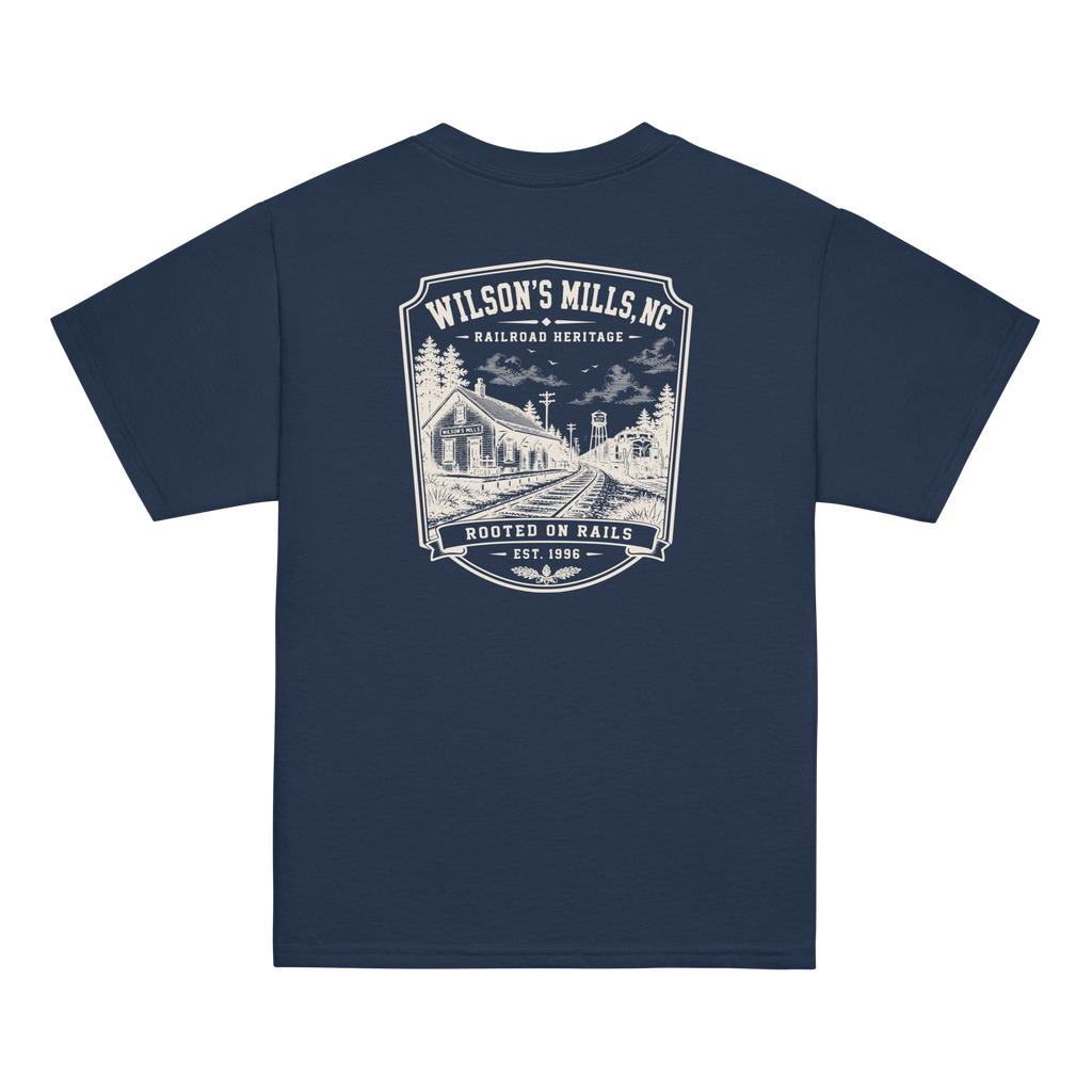 Wilson's Mills, NC - Rooted On Rails - Youth Classic Tee