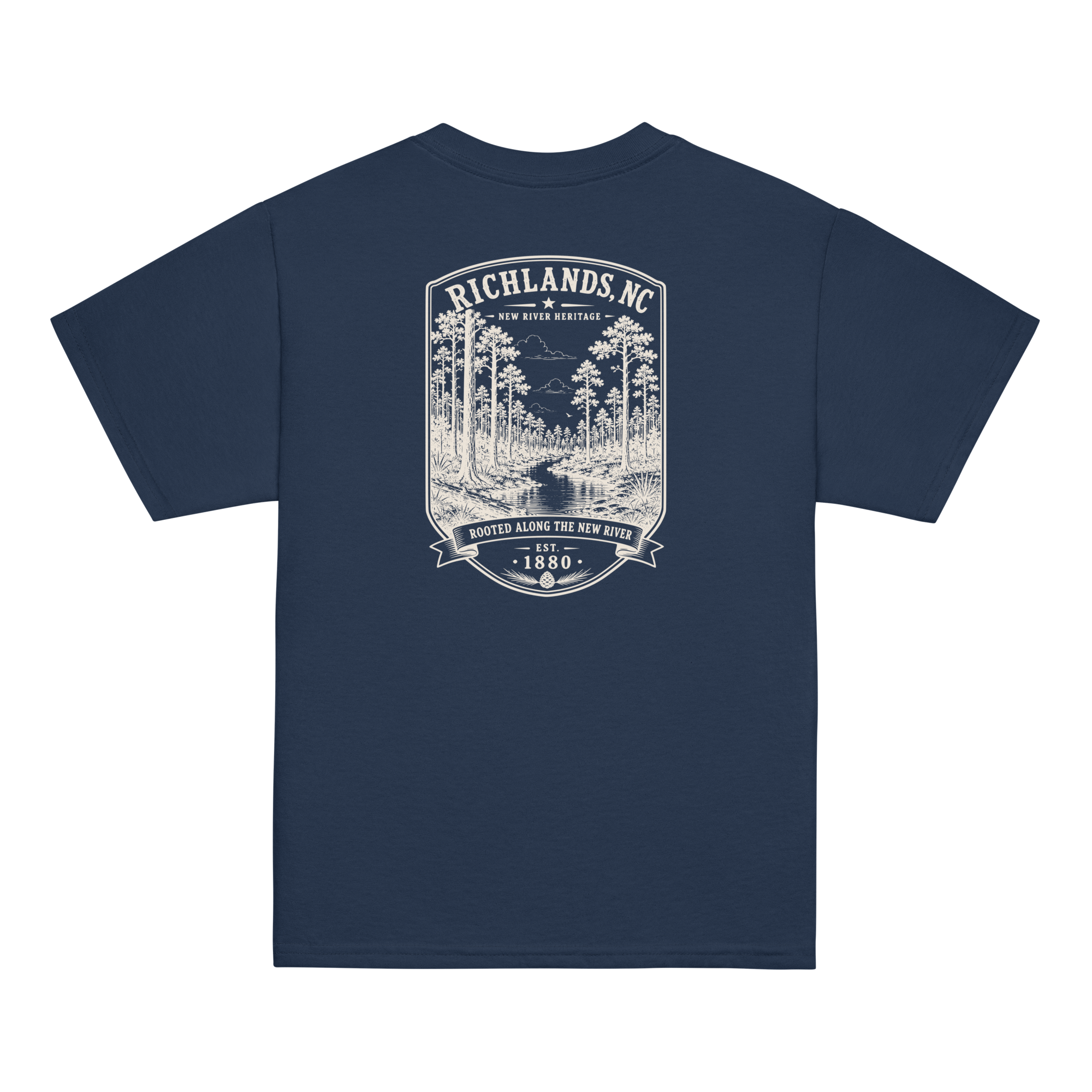 Richlands, NC - Rooted Along The New River - Youth Classic Tee