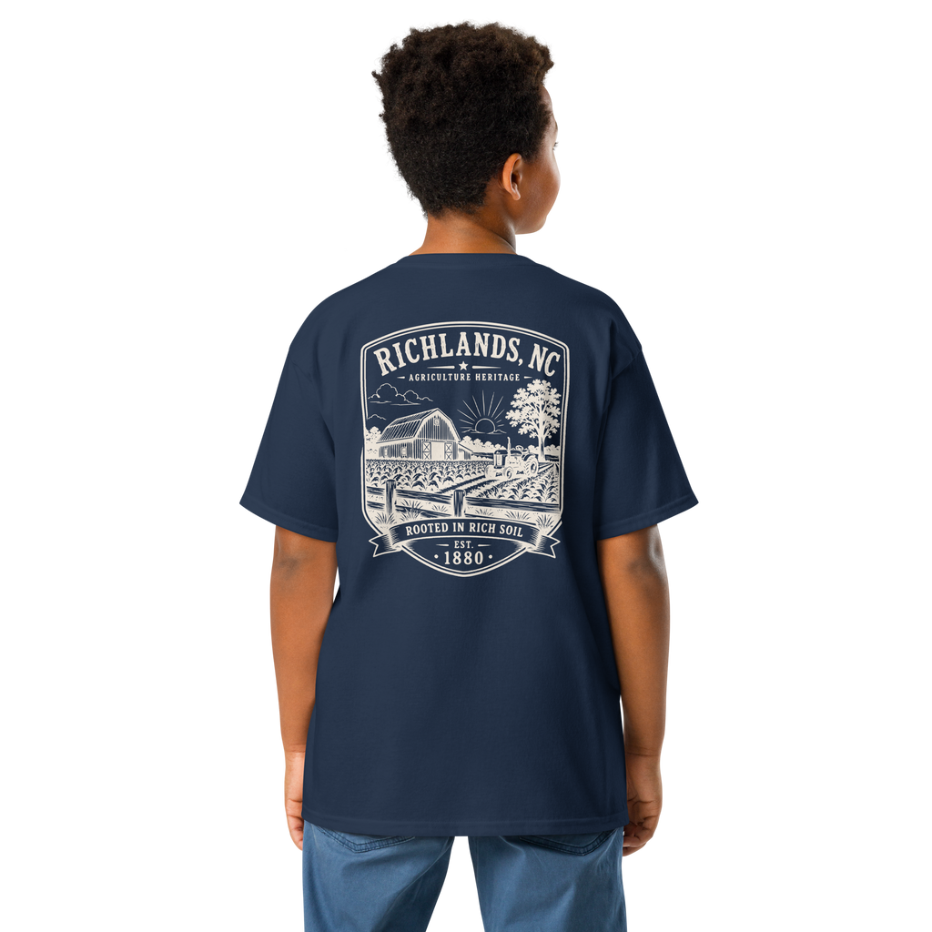 Richlands, NC - Rooted In Rich Soil - Youth Classic Tee