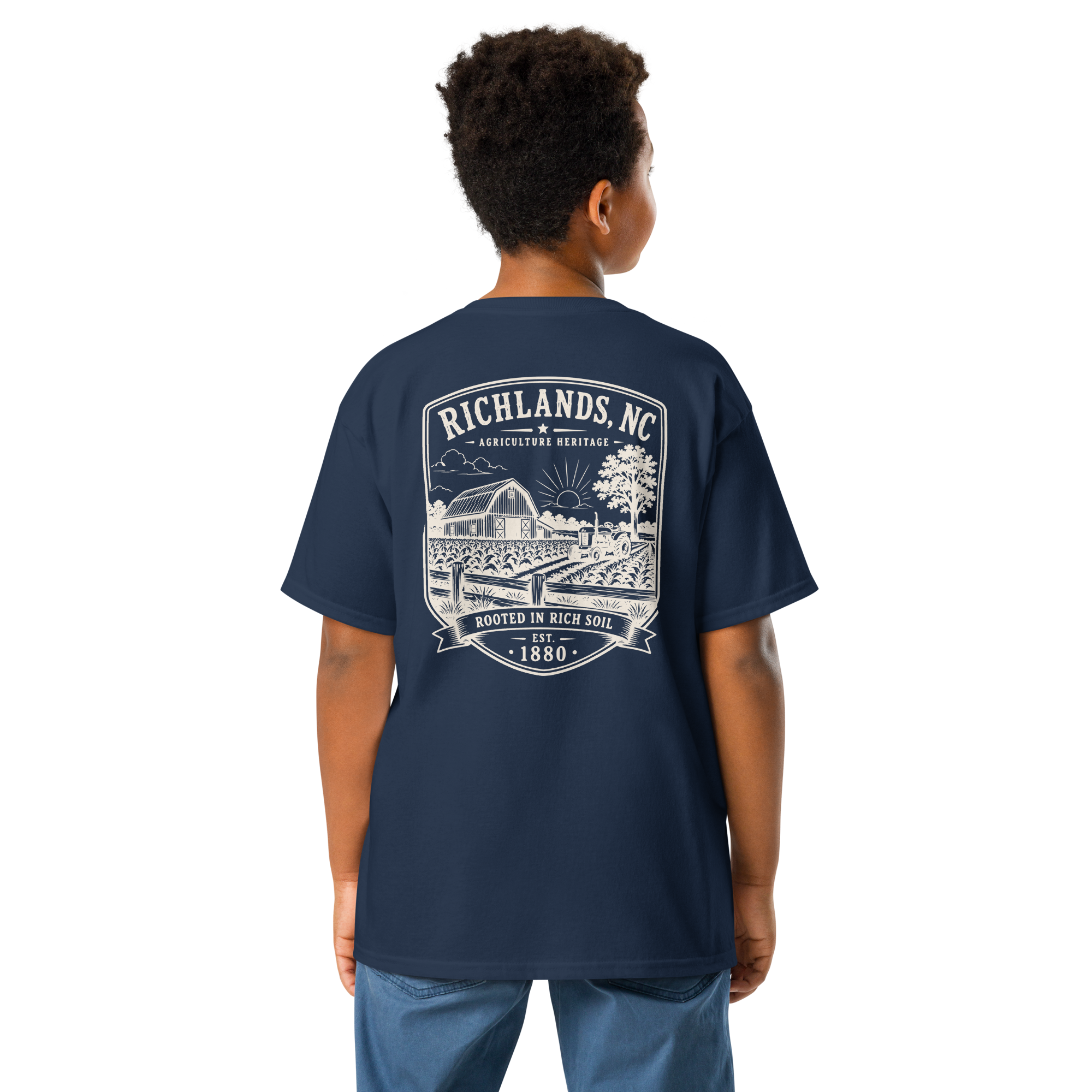 Richlands, NC - Rooted In Rich Soil - Youth Classic Tee