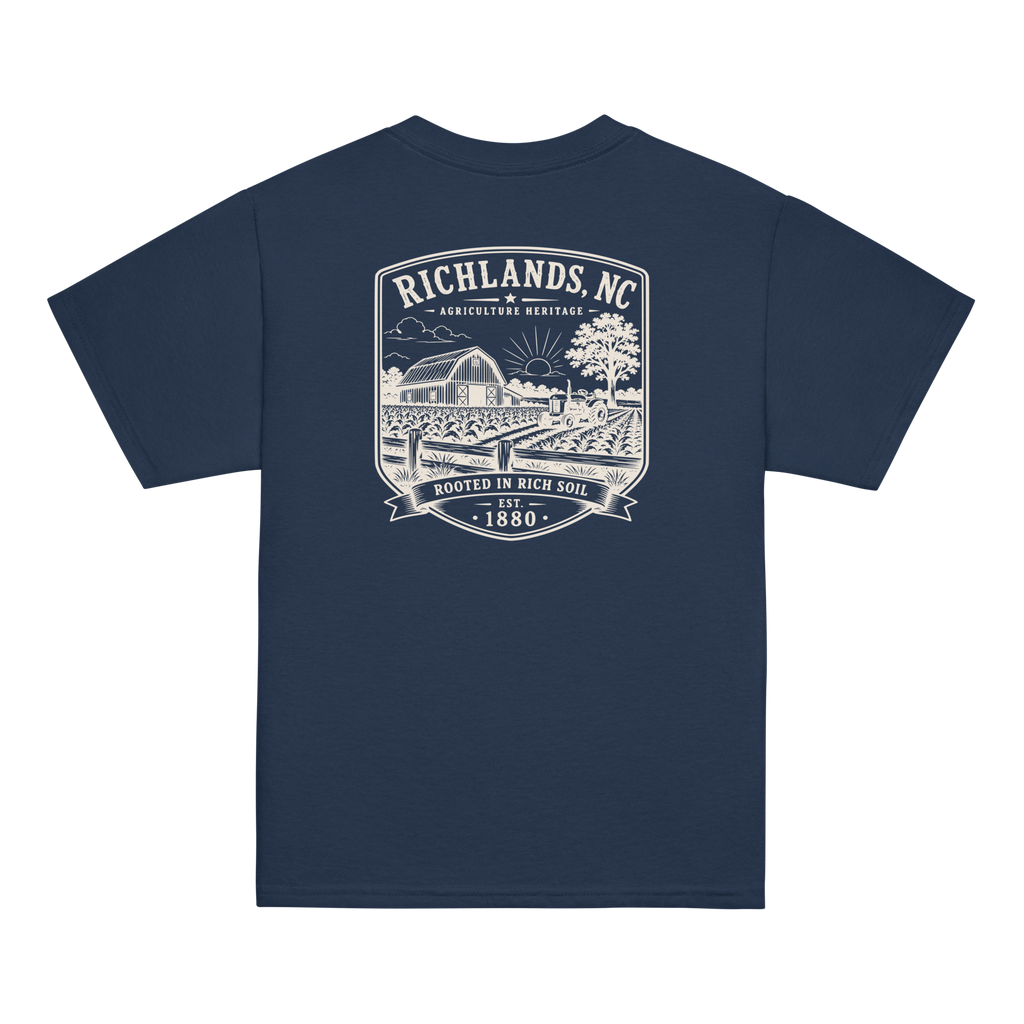 Richlands, NC - Rooted In Rich Soil - Youth Classic Tee