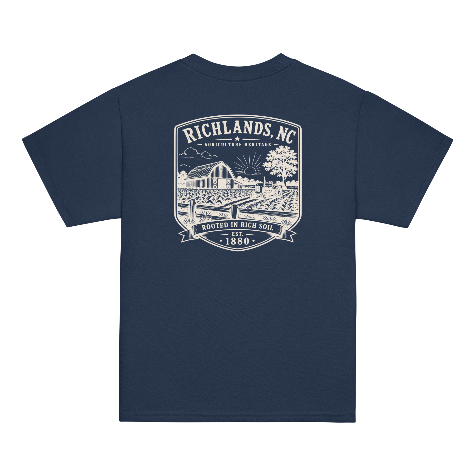 Richlands, NC - Rooted In Rich Soil - Youth Classic Tee