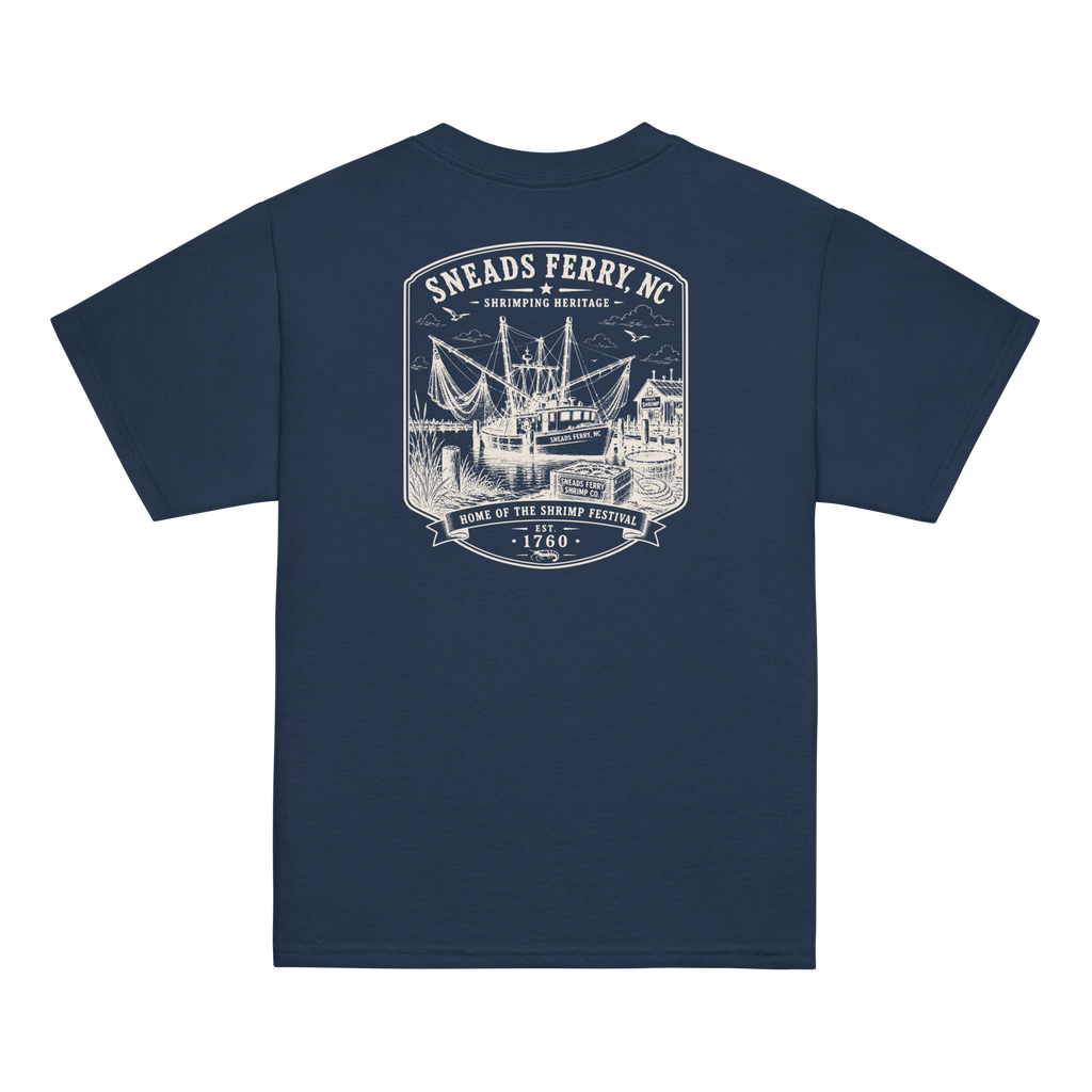 Sneads Ferry, NC - Shrimping Heritage - Youth Classic Tee