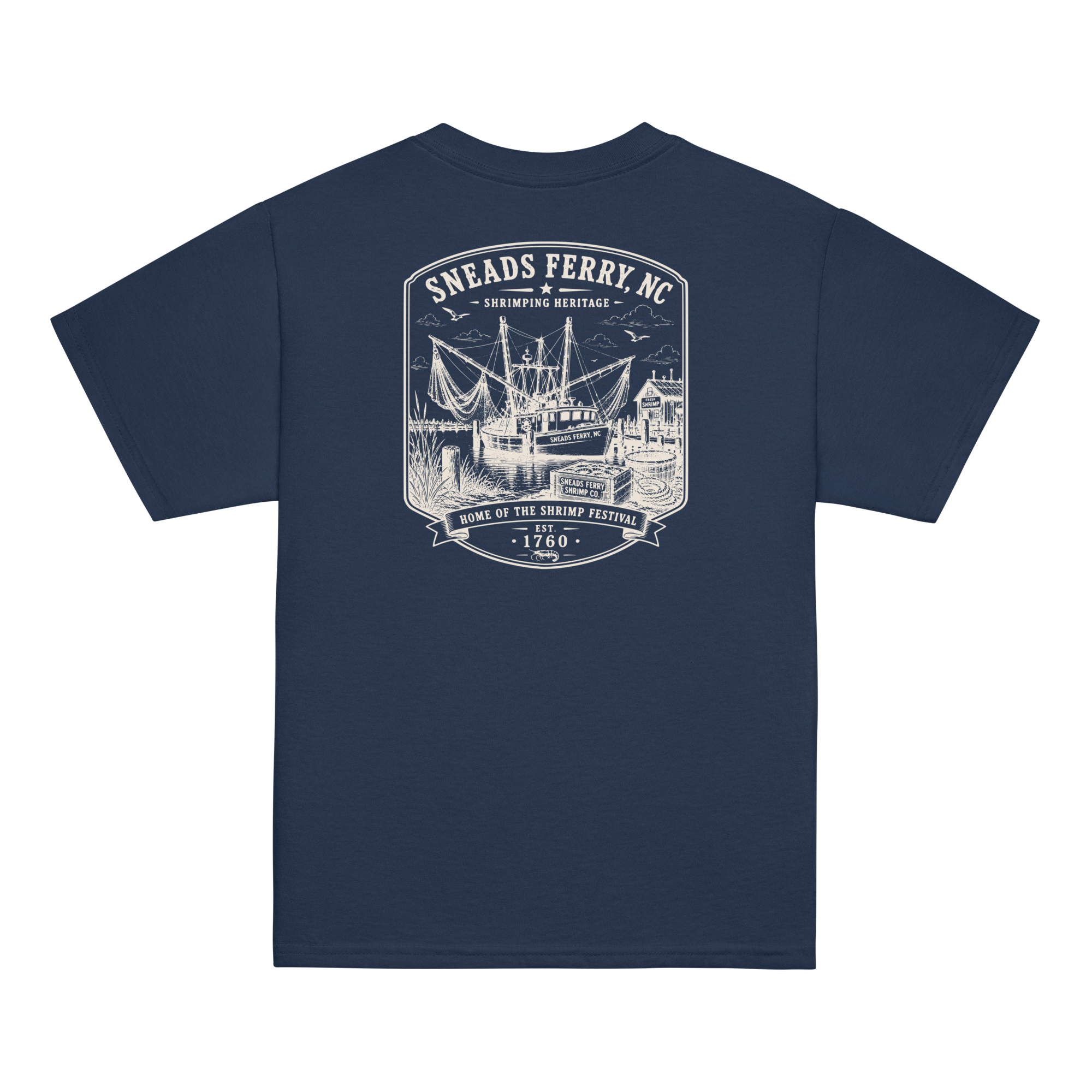 Sneads Ferry, NC - Shrimping Heritage - Youth Classic Tee