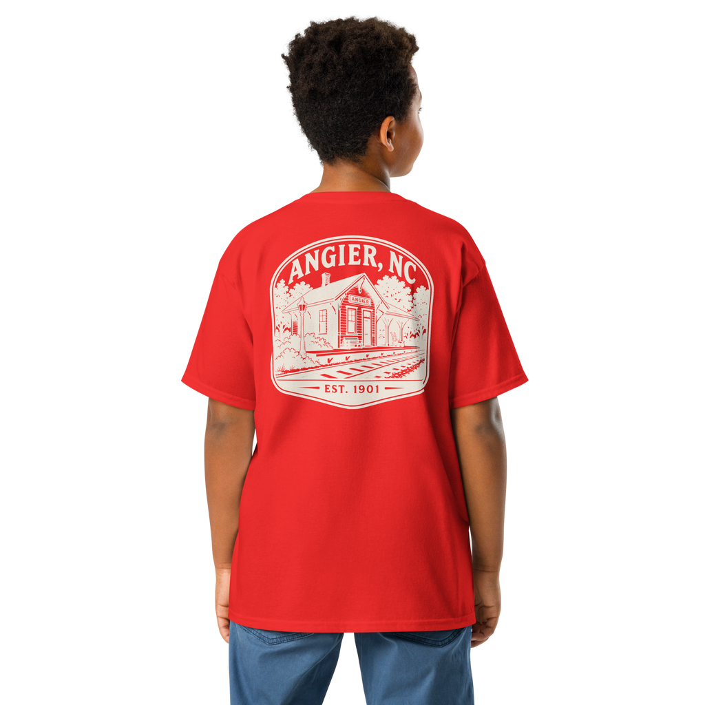 Angier, NC - Railroad Town - Youth Classic Tee