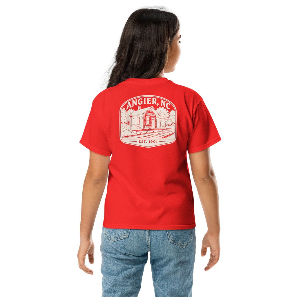 Angier, NC - Railroad Town - Youth Classic Tee