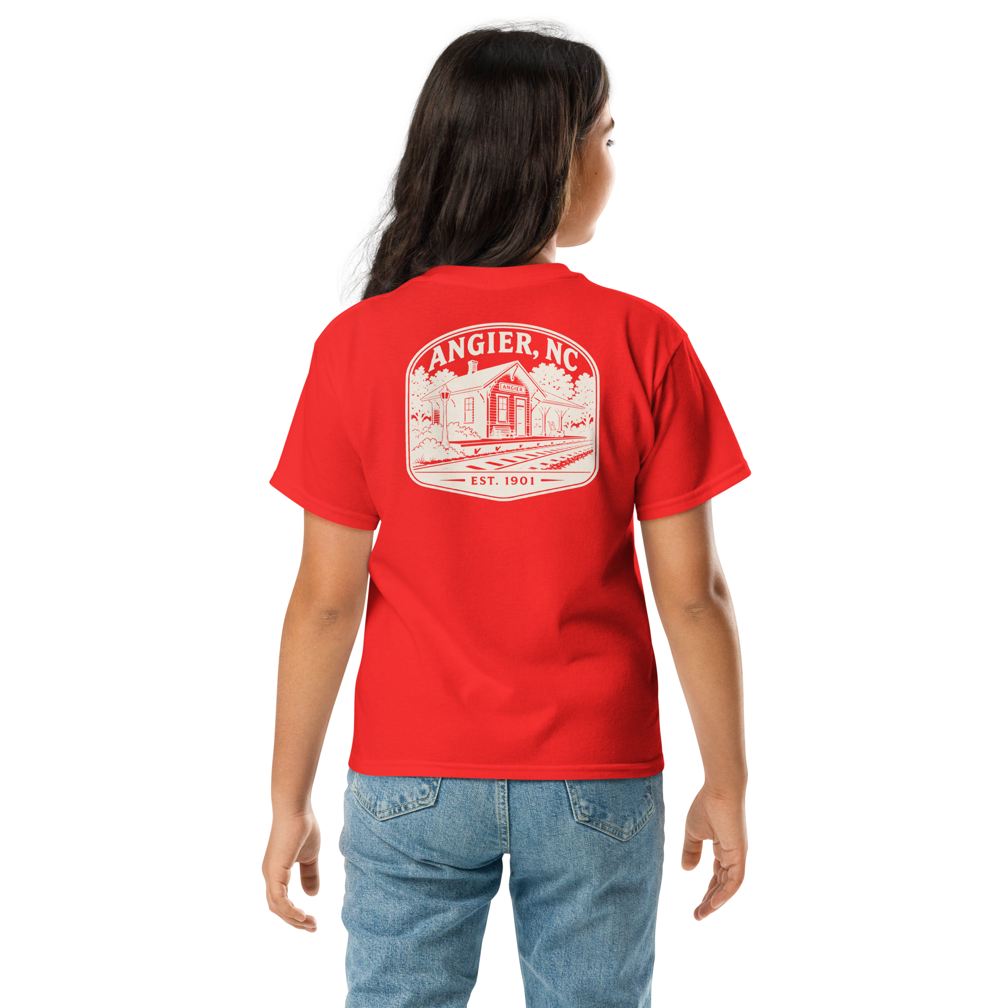 Angier, NC - Railroad Town - Youth Classic Tee