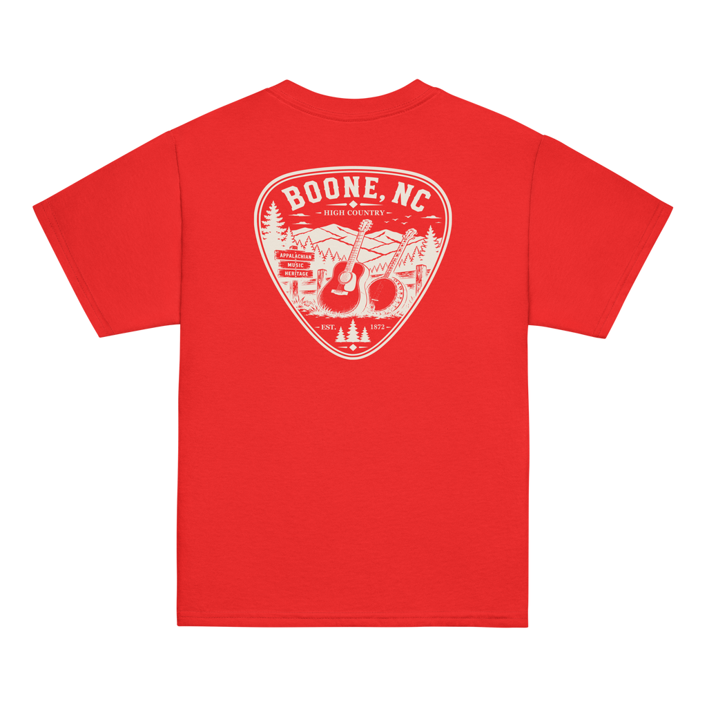 Boone, NC - Mountain Music - Youth Classic Tee