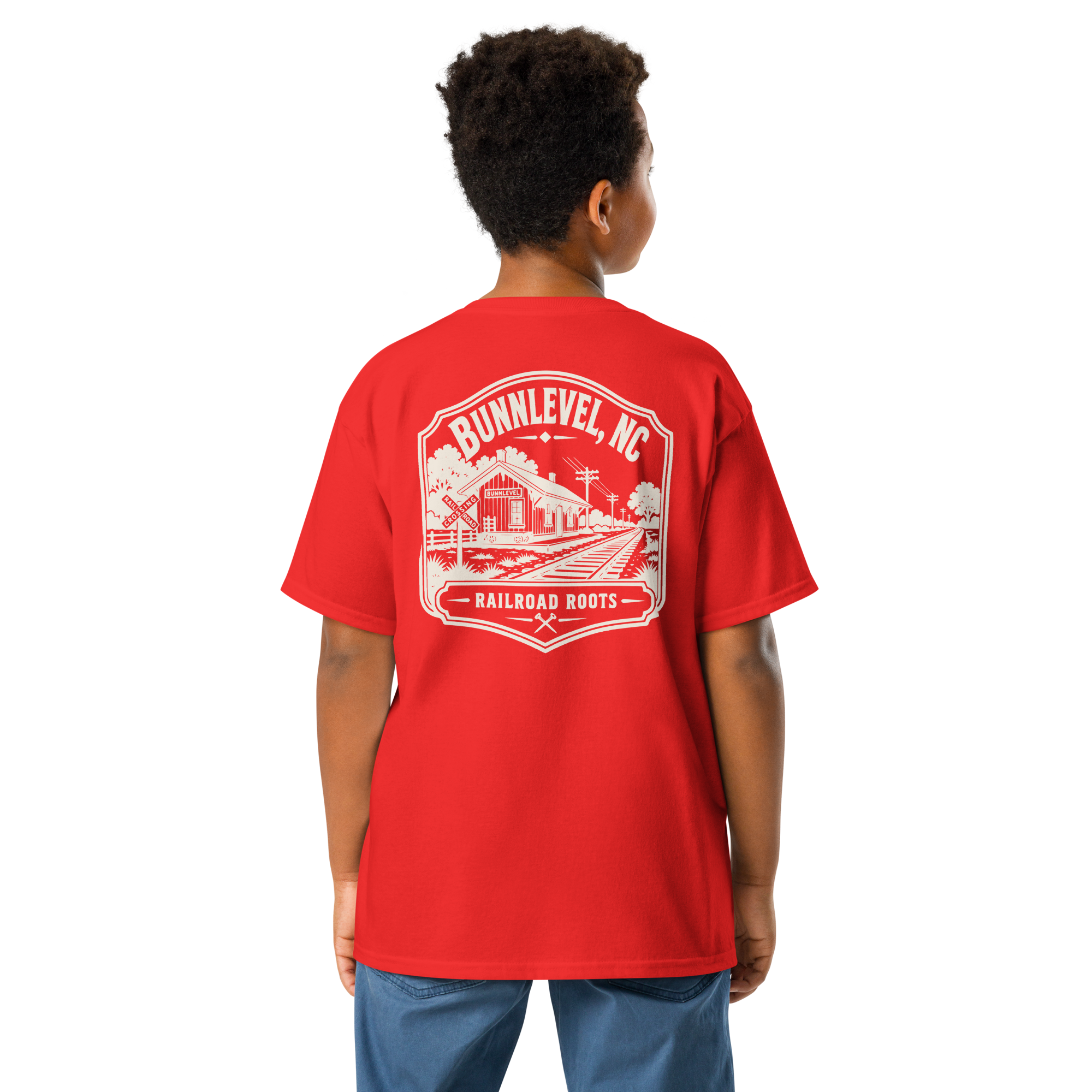 Bunnlevel, NC - Railroad Town - Youth Classic Tee