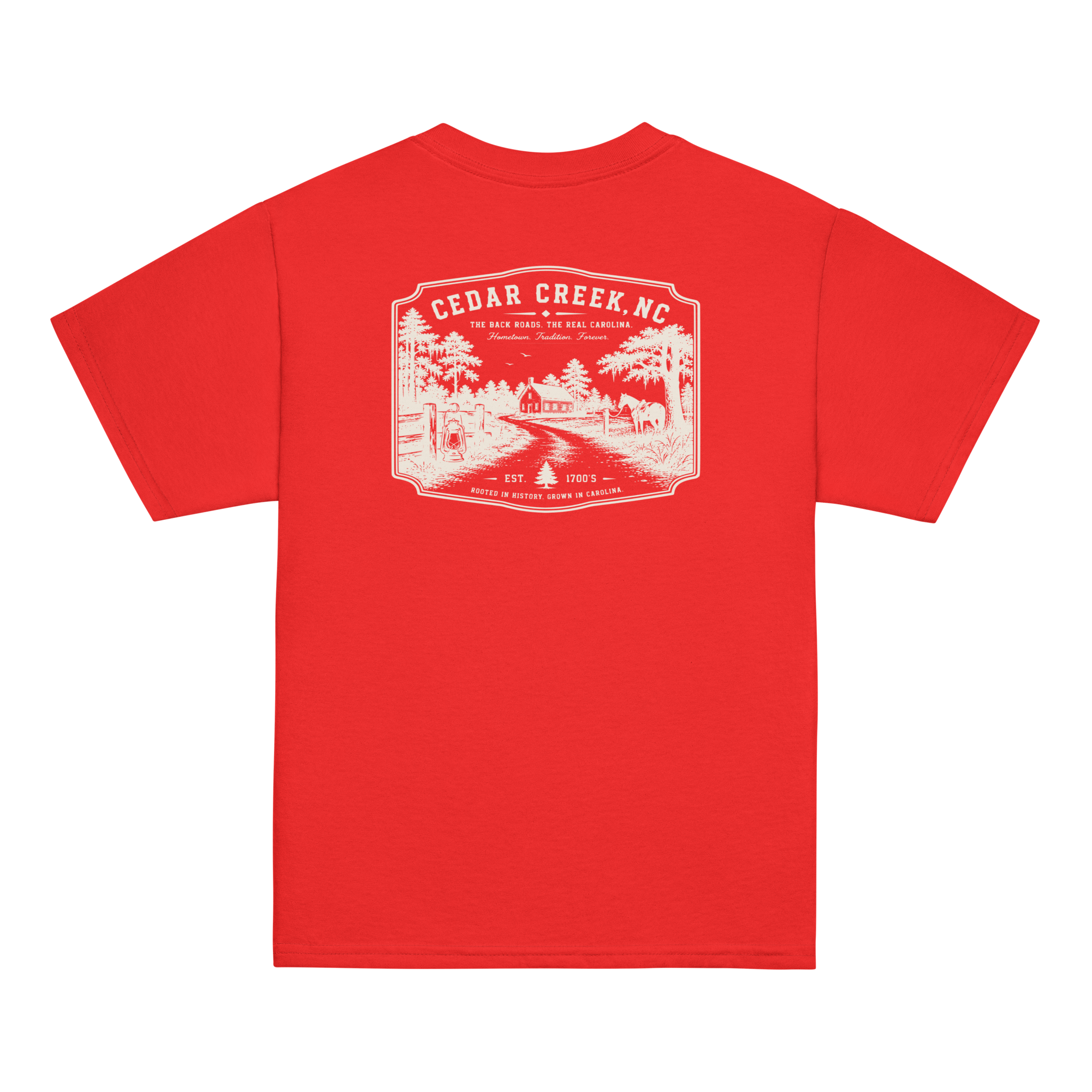 Cedar Creek, NC - Early Carolina - Youth Classic Tee