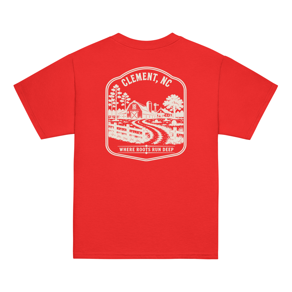 Clement, NC - Farm Roots - Youth Classic Tee