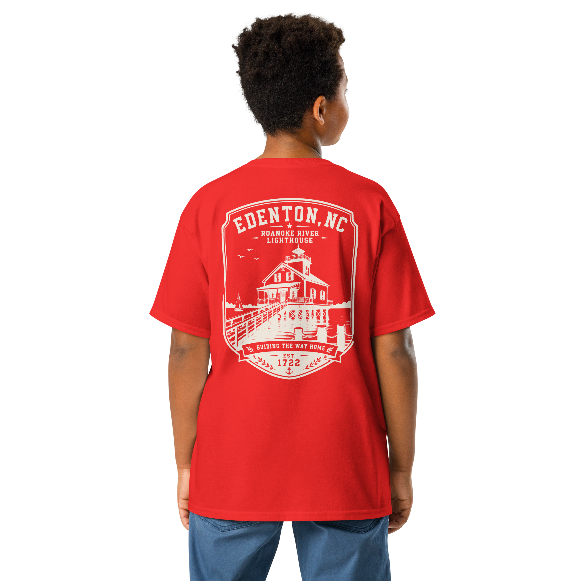 Edenton, NC - Roanoke River Lighthouse - Youth Classic Tee