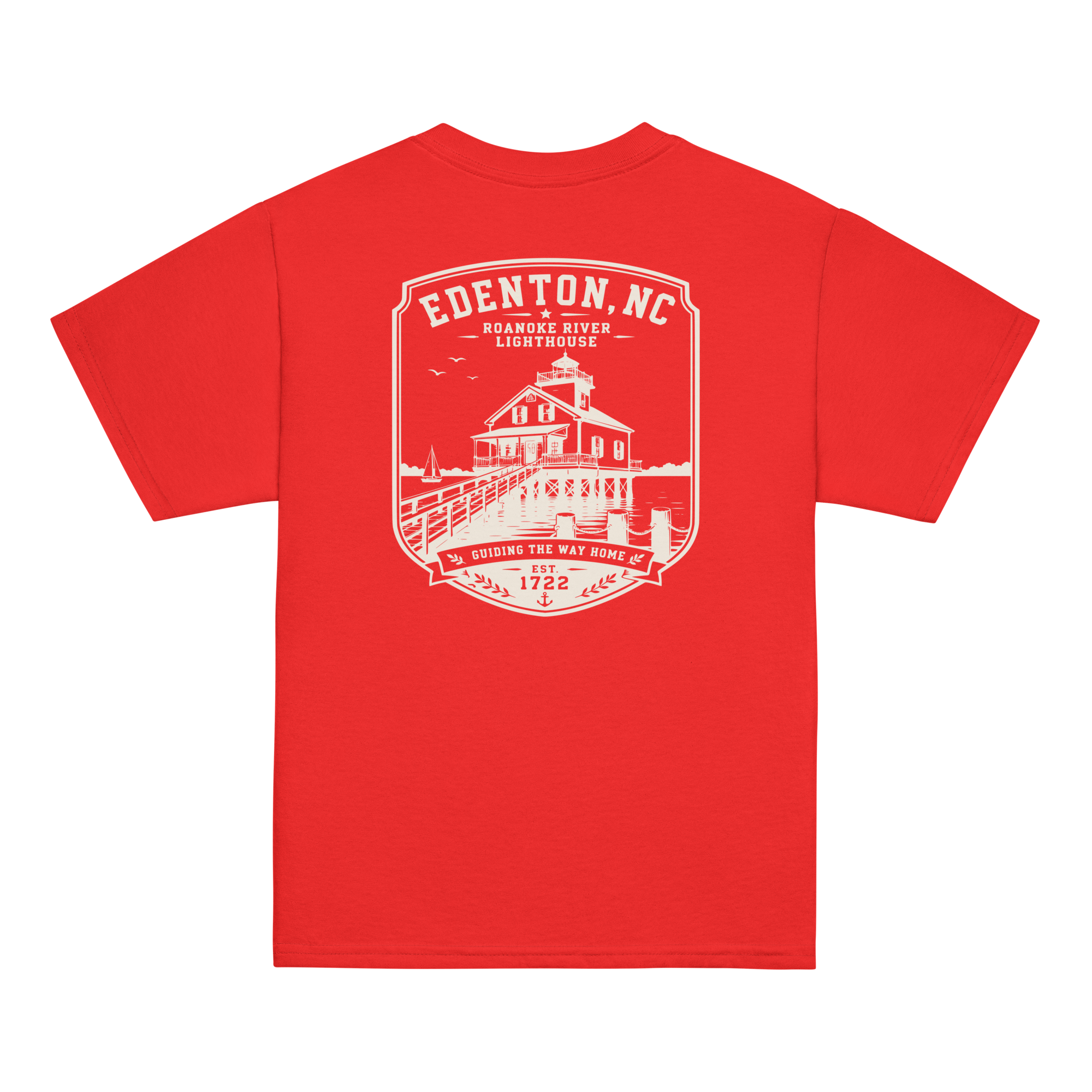 Edenton, NC - Roanoke River Lighthouse - Youth Classic Tee