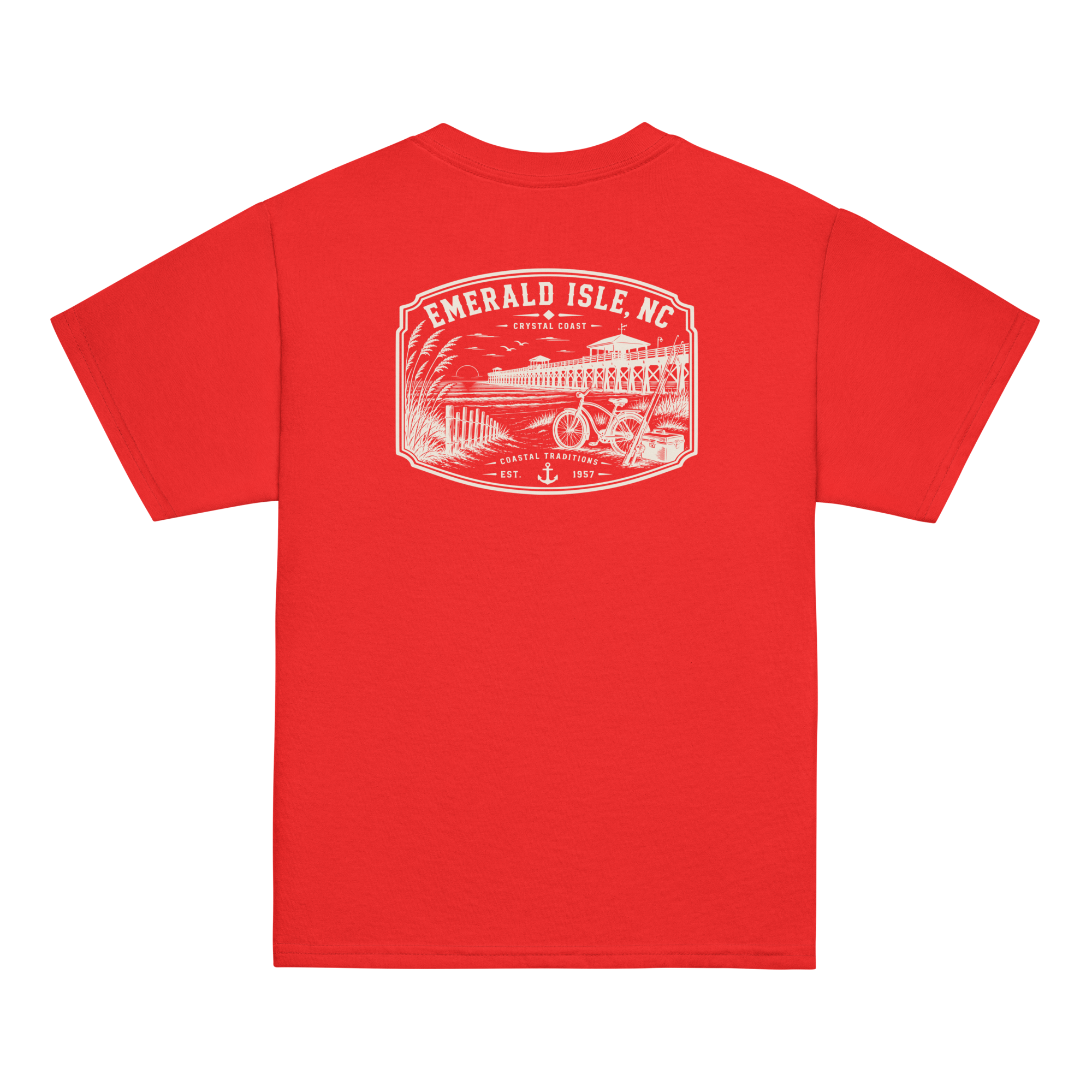 Emerald Isle, NC - Day By The Pier - Youth Classic Tee