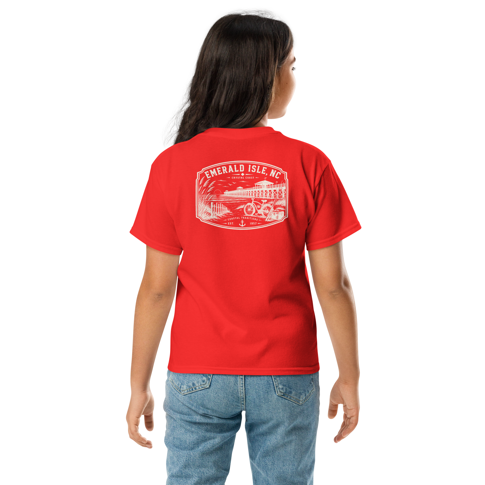 Emerald Isle, NC - Day By The Pier - Youth Classic Tee