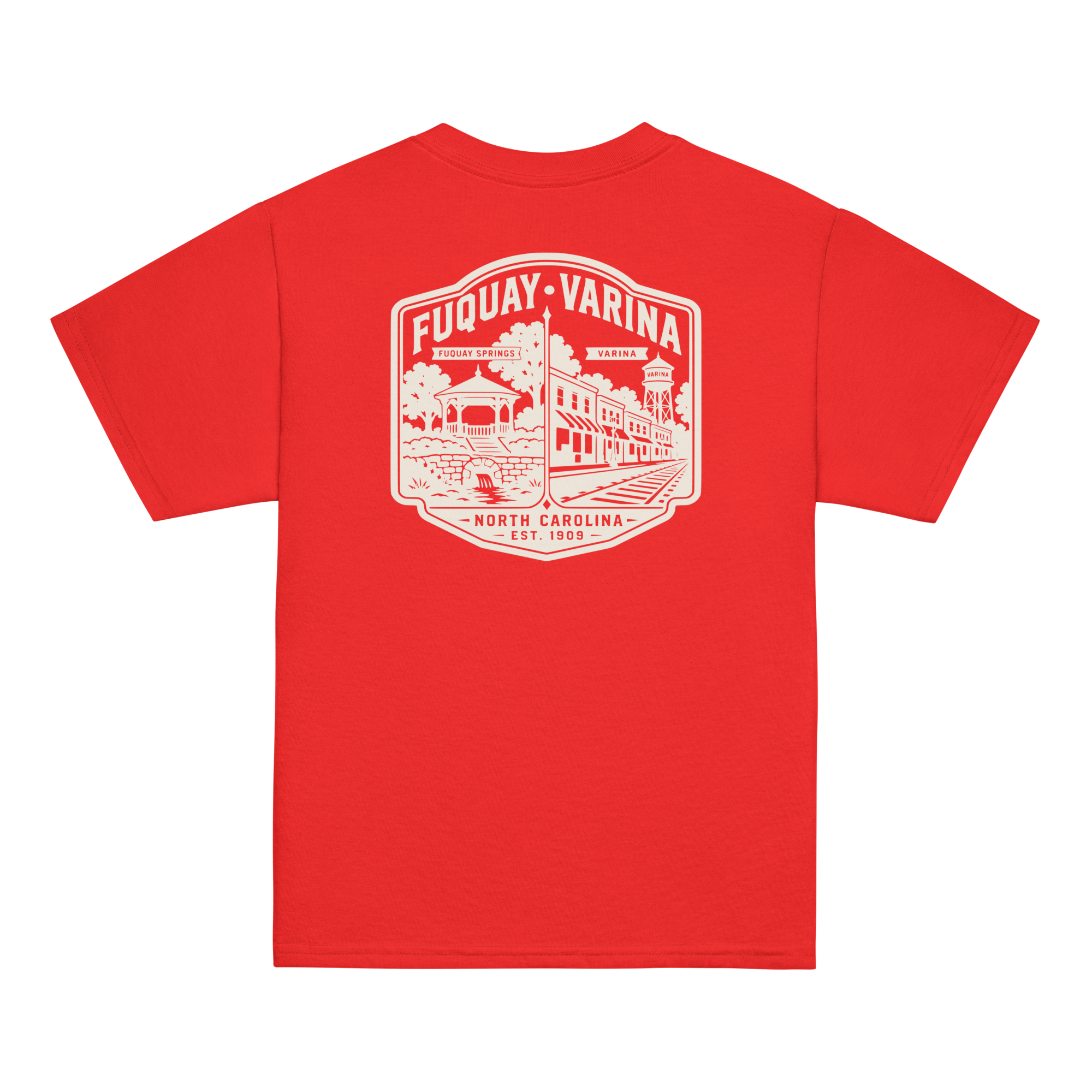 Fuquay Varina, NC - Two Towns - Youth Classic Tee