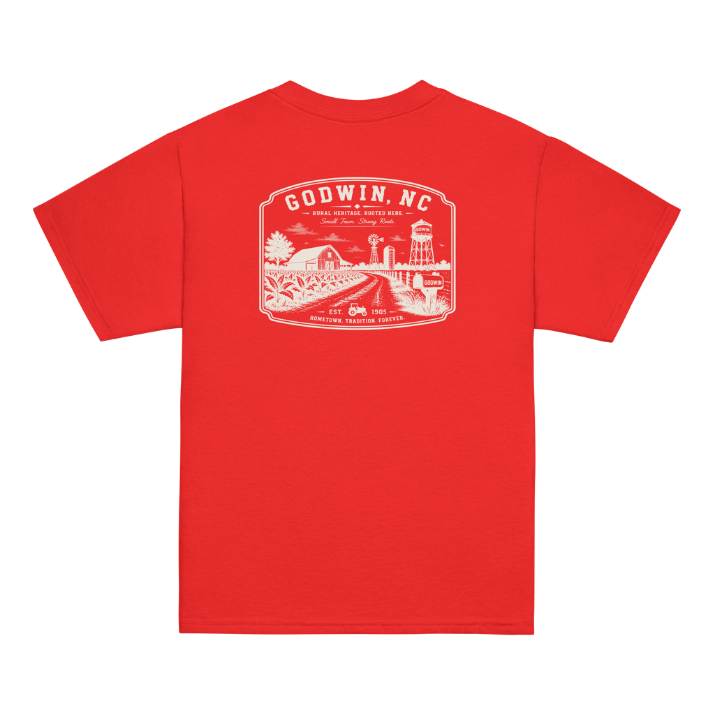 Godwin, NC - Farm Roots - Youth Classic Tee