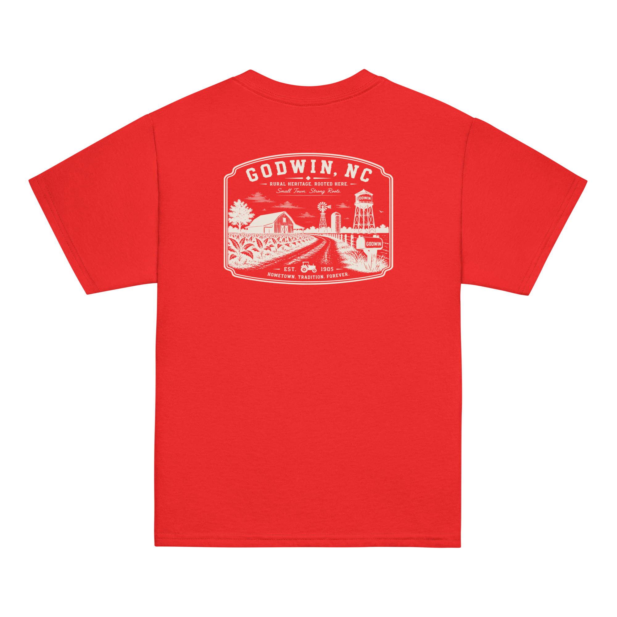 Godwin, NC - Farm Roots - Youth Classic Tee