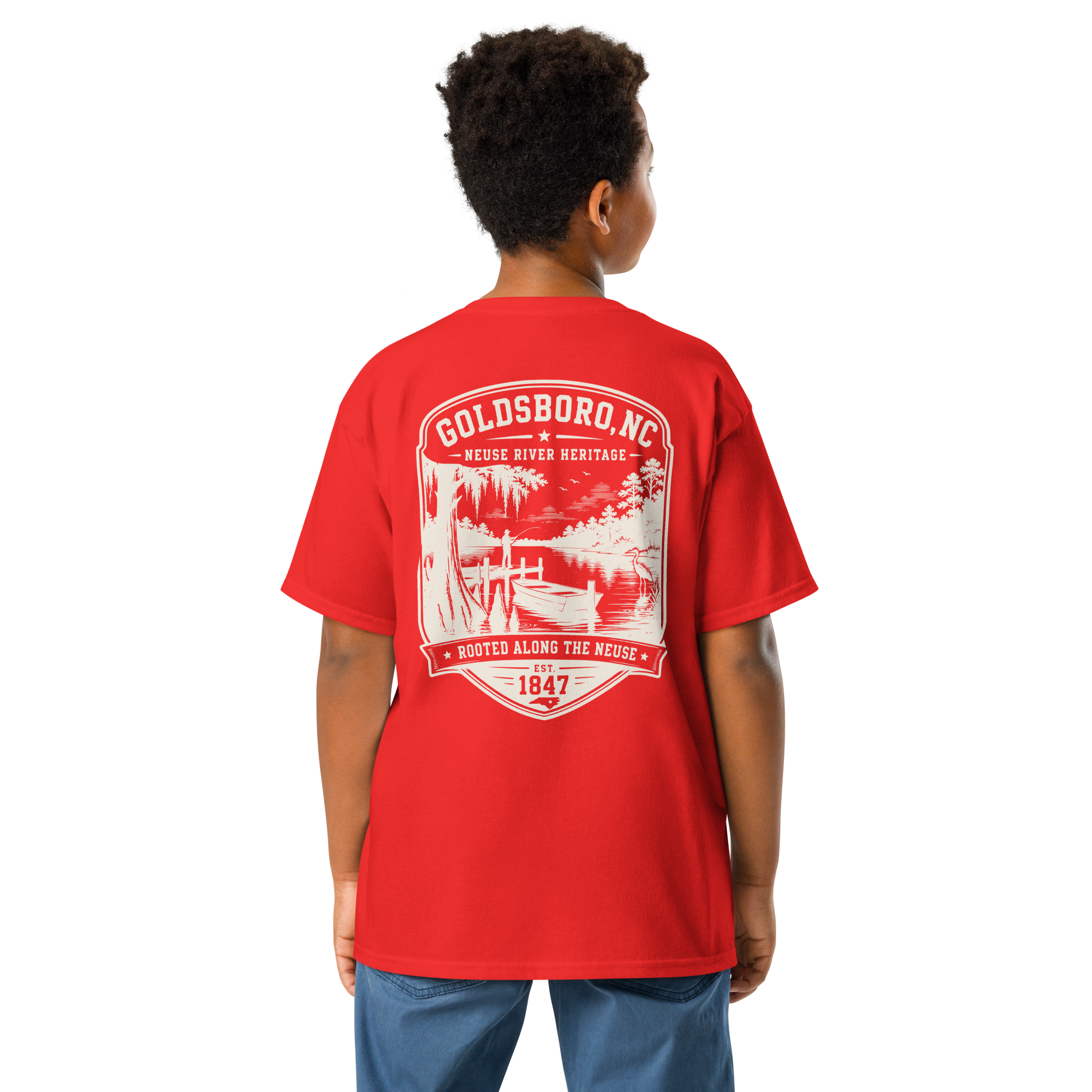 Goldsboro, NC - Rooted Along The Neuse - Youth Classic Tee