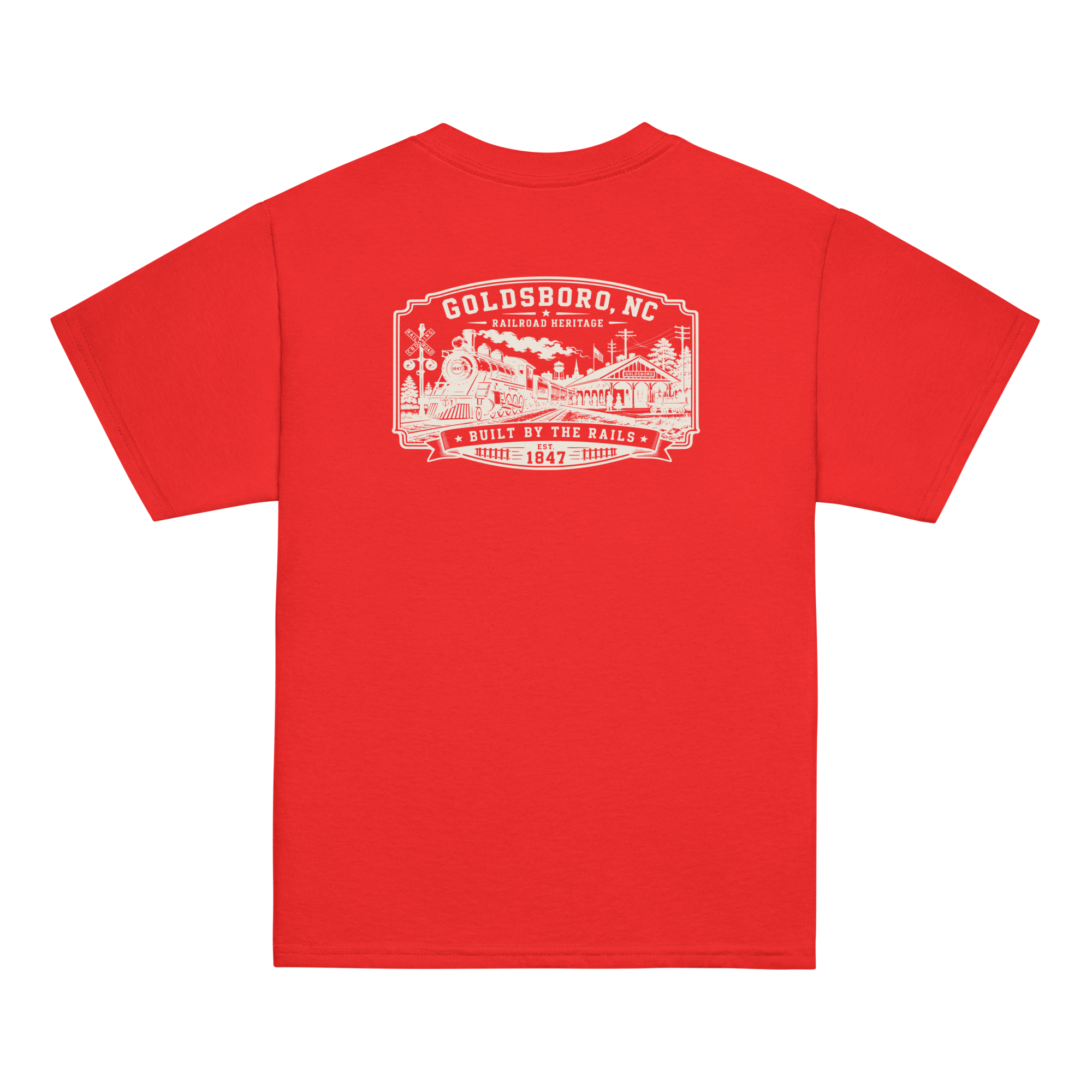Goldsboro, NC - Built On Rails - Youth Classic Tee