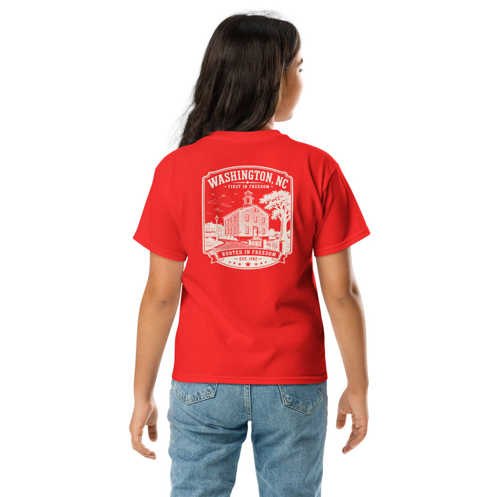 Little Washington, NC - Rooted In Freedom - Youth Classic Tee