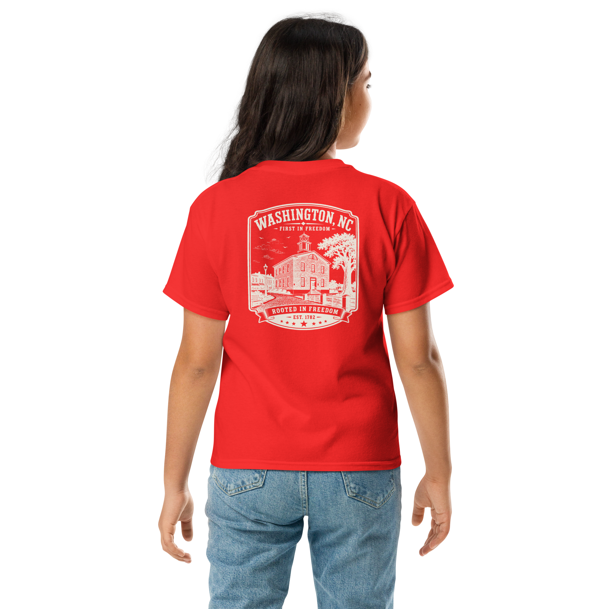Little Washington, NC - Rooted In Freedom - Youth Classic Tee
