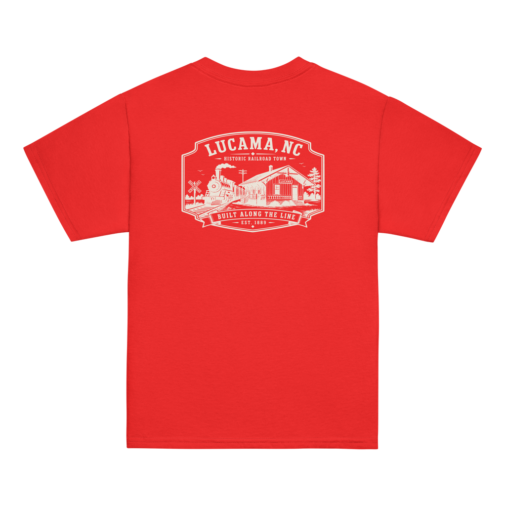 Lucama, NC - Built Along The Line - Youth Classic Tee