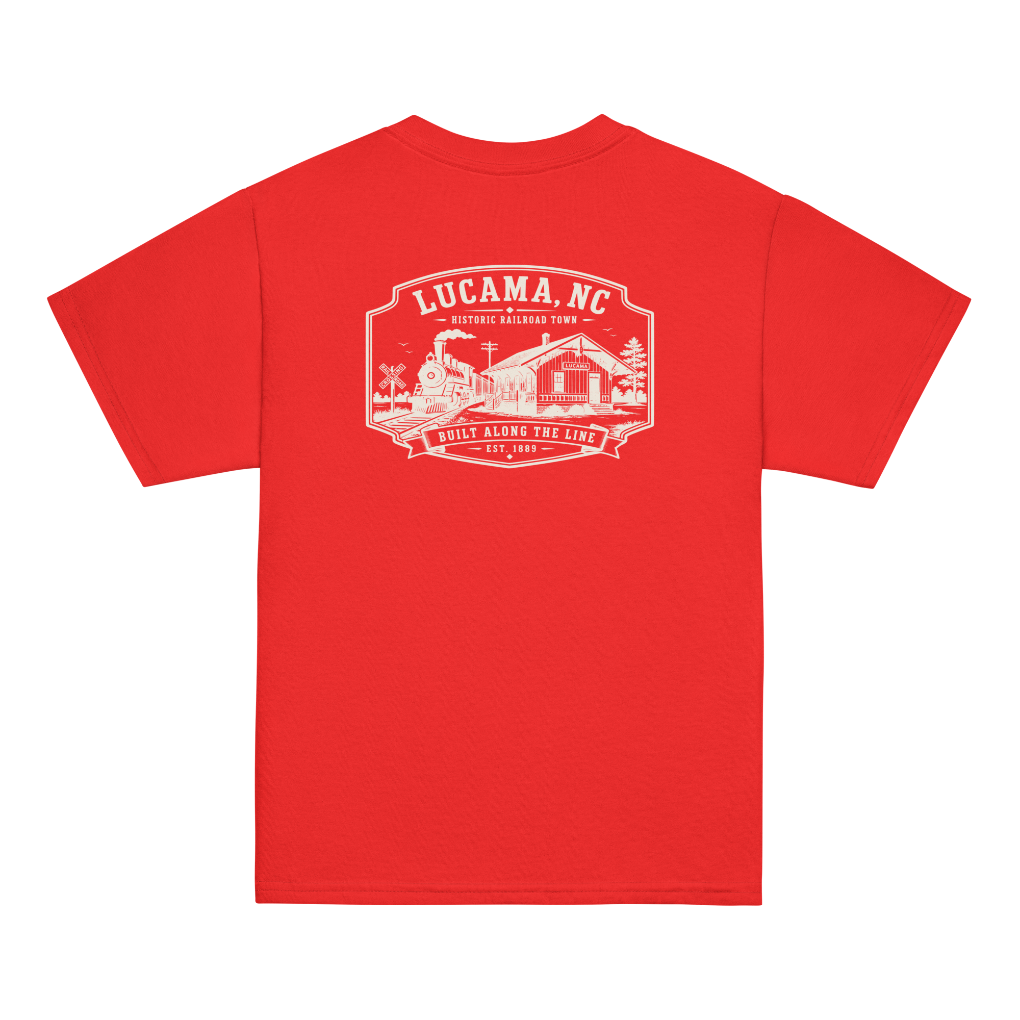 Lucama, NC - Built Along The Line - Youth Classic Tee
