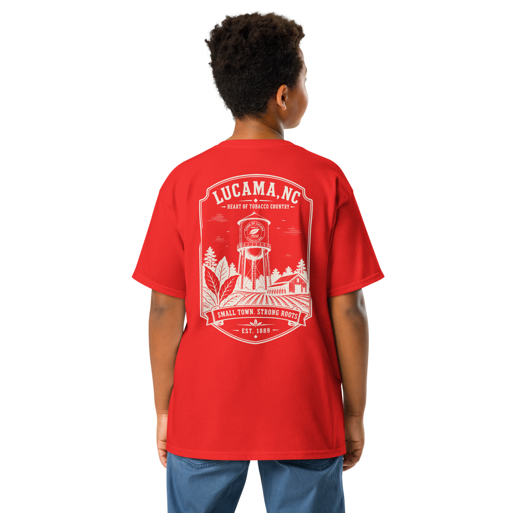Lucama, NC - Small Town. Strong Roots. - Youth Classic Tee