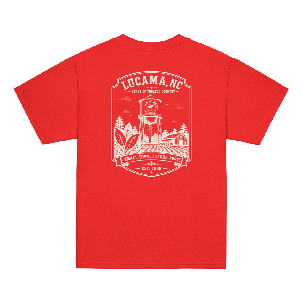 Lucama, NC - Small Town. Strong Roots. - Youth Classic Tee