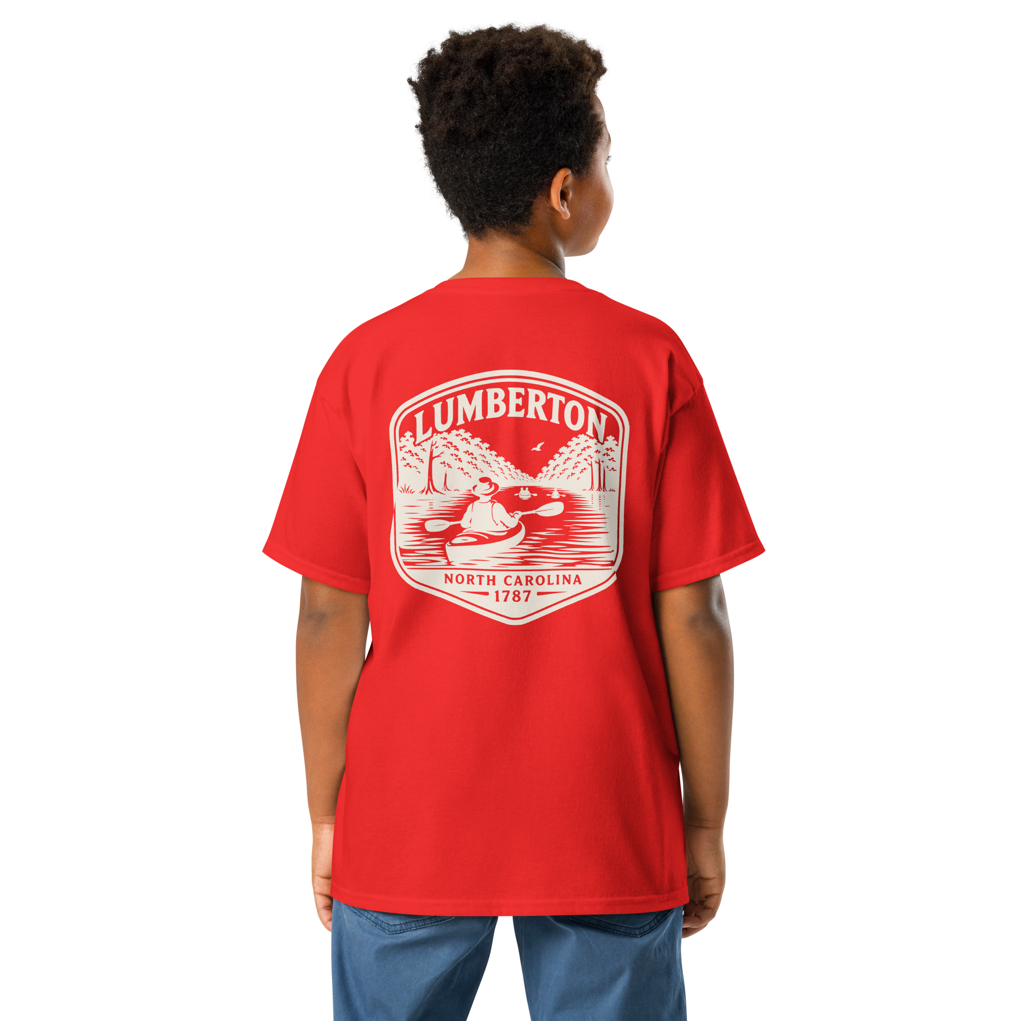 Lumberton, NC - Kayak on the River - Youth Classic Tee