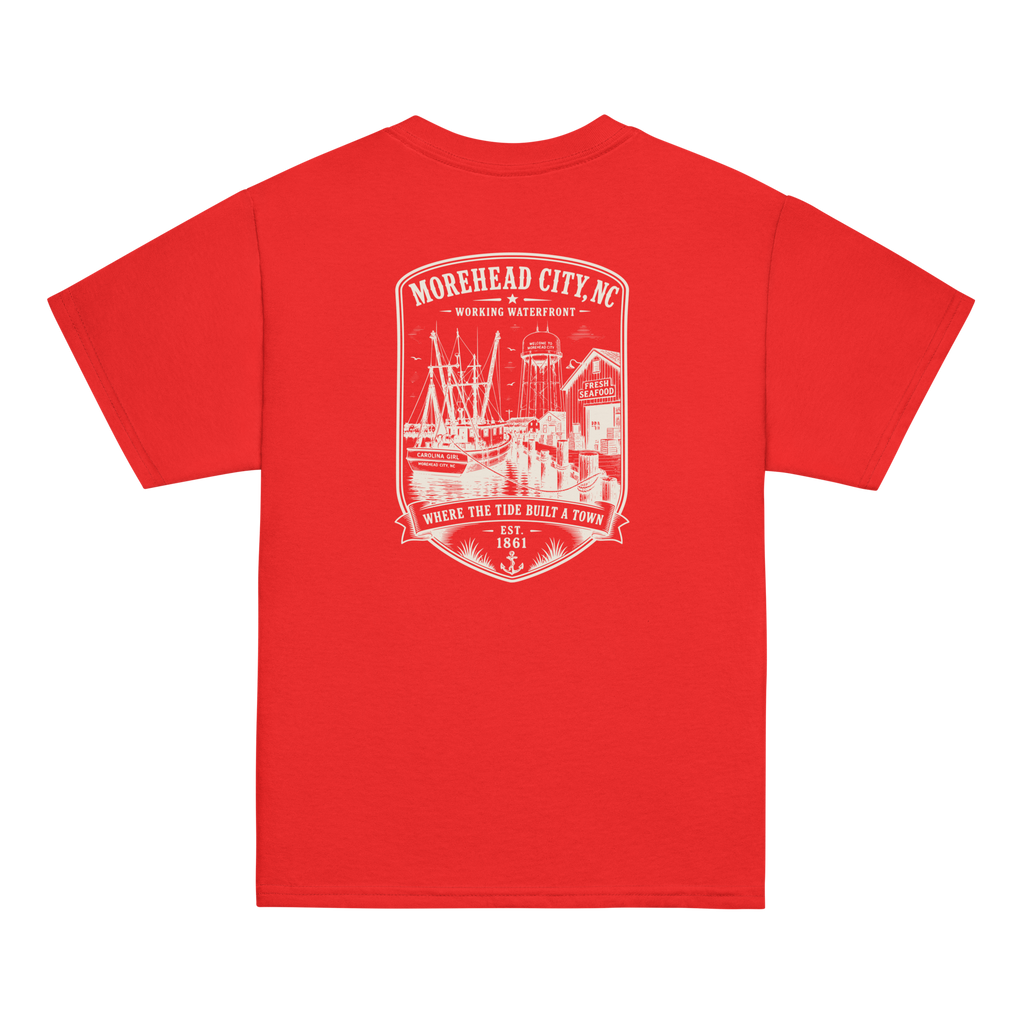 Morehead City, NC - Historic Waterfront - Youth Classic Tee