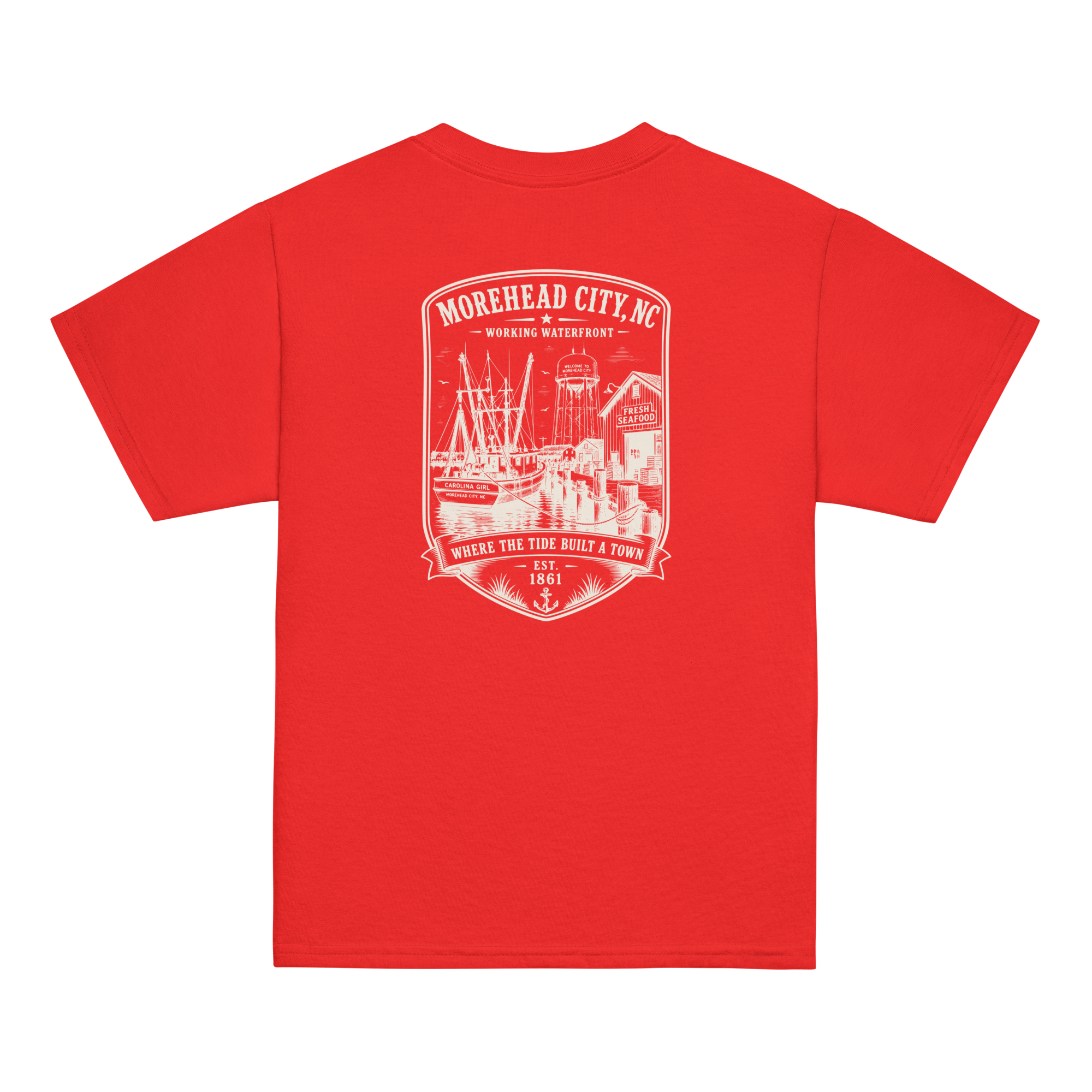 Morehead City, NC - Historic Waterfront - Youth Classic Tee