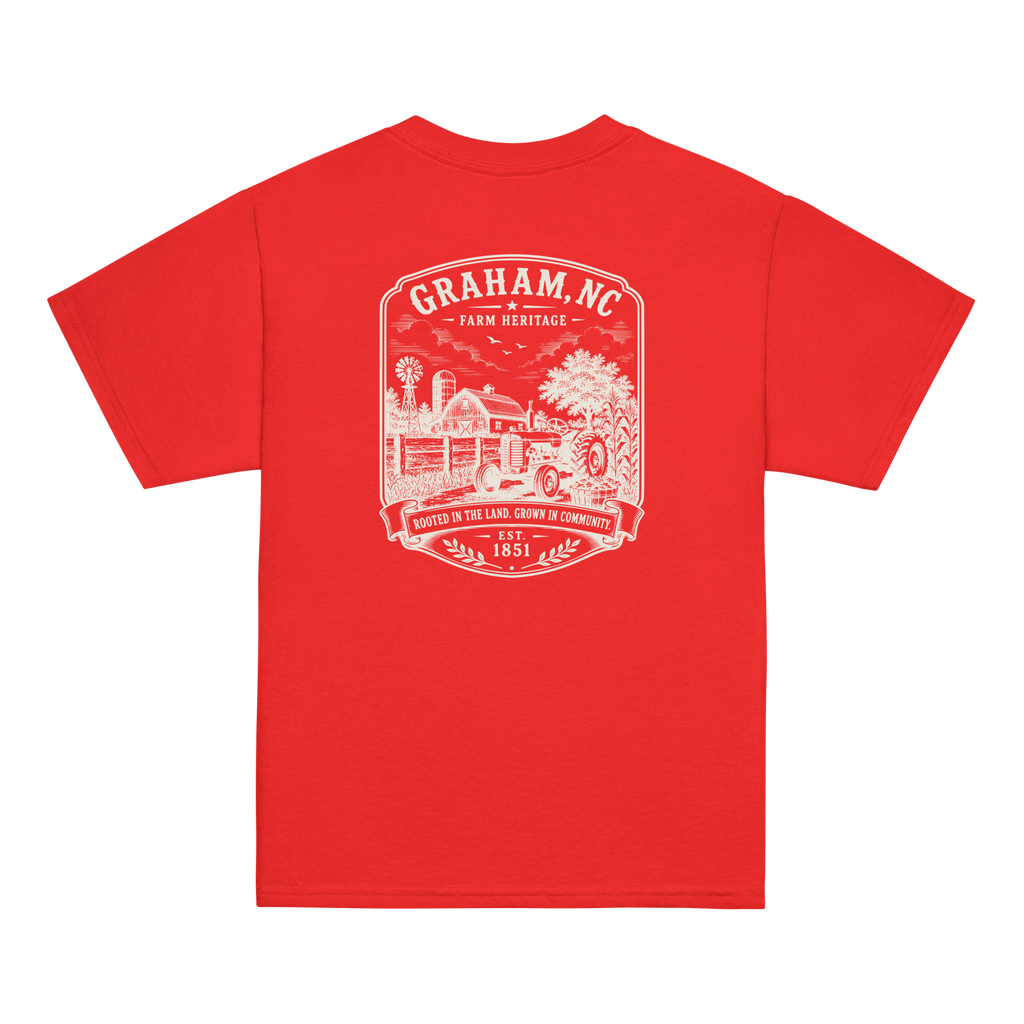 Graham, NC - Farm Heritage - Youth Classic Tee