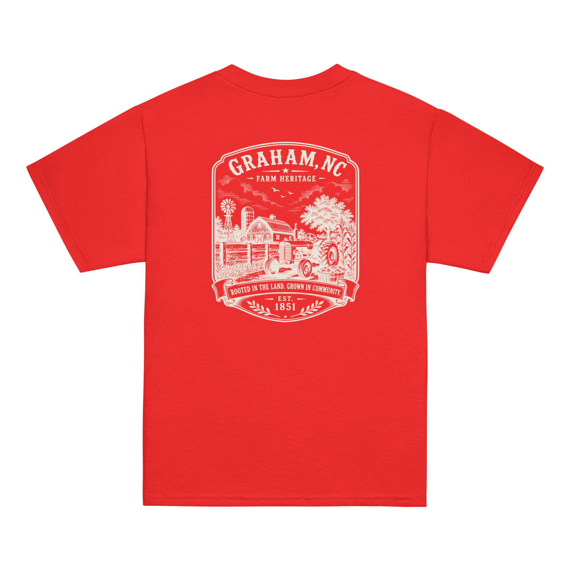 Graham, NC - Farm Heritage - Youth Classic Tee