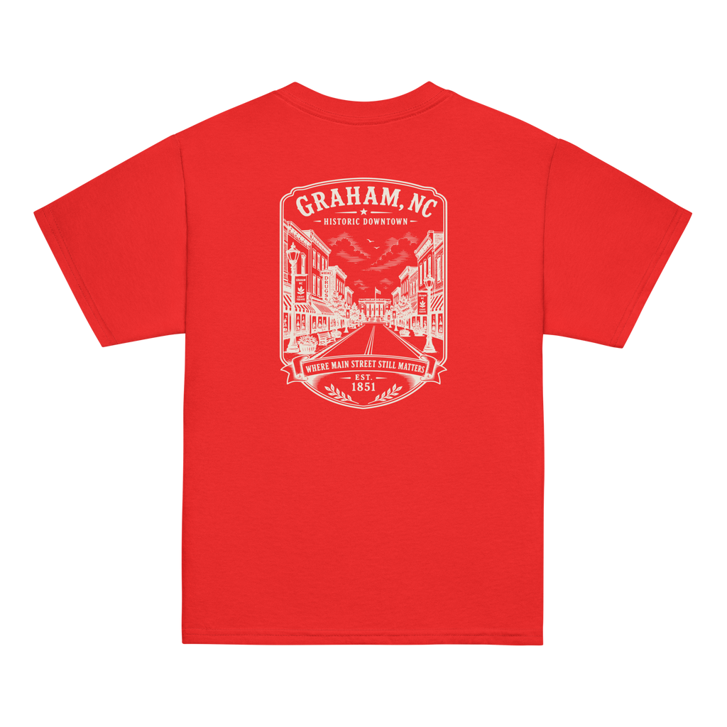 Graham, NC - Historic Courthouse - Youth Classic Tee