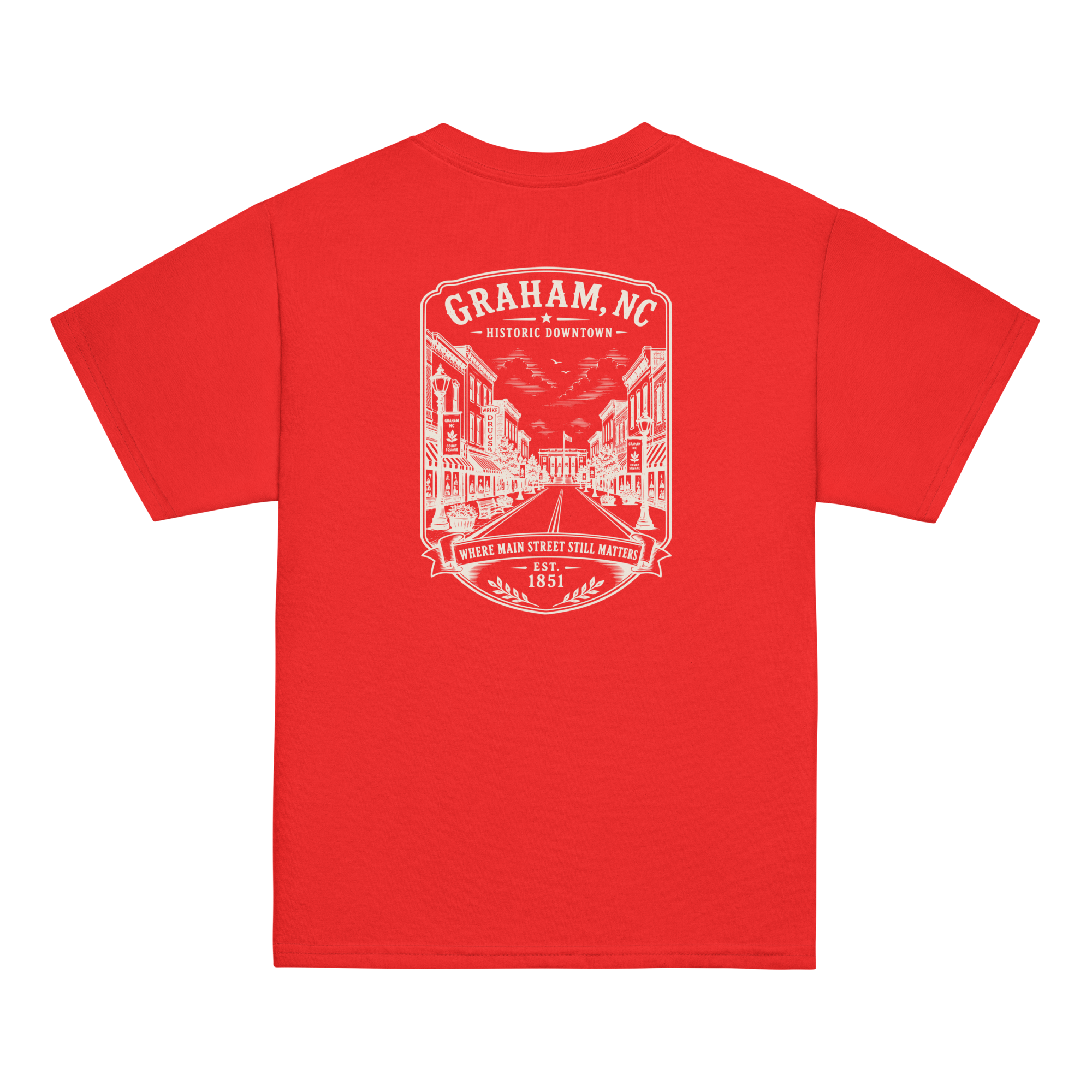 Graham, NC - Historic Courthouse - Youth Classic Tee
