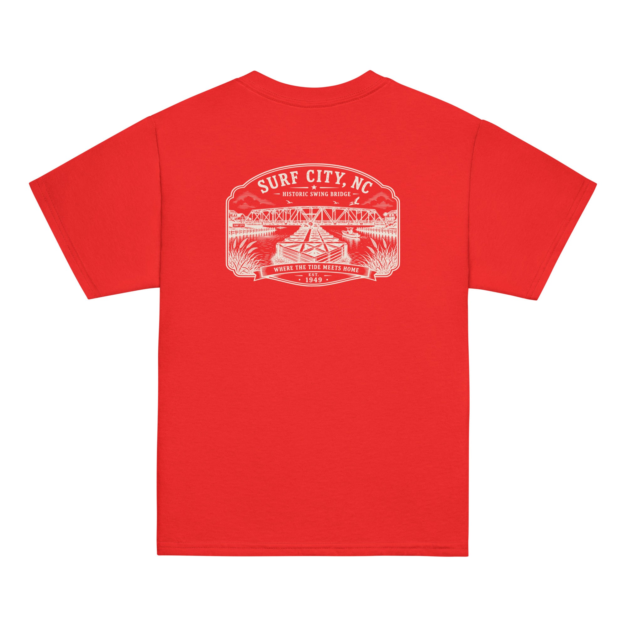 Surf City, NC - Swing Bridge - Youth Classic Tee