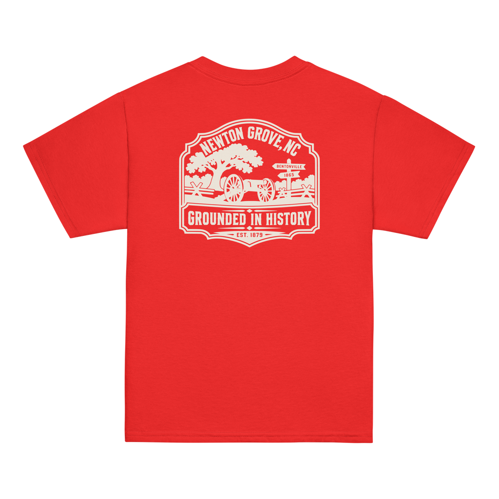Newton Grove, NC - Grounded In History - Youth Classic Tee