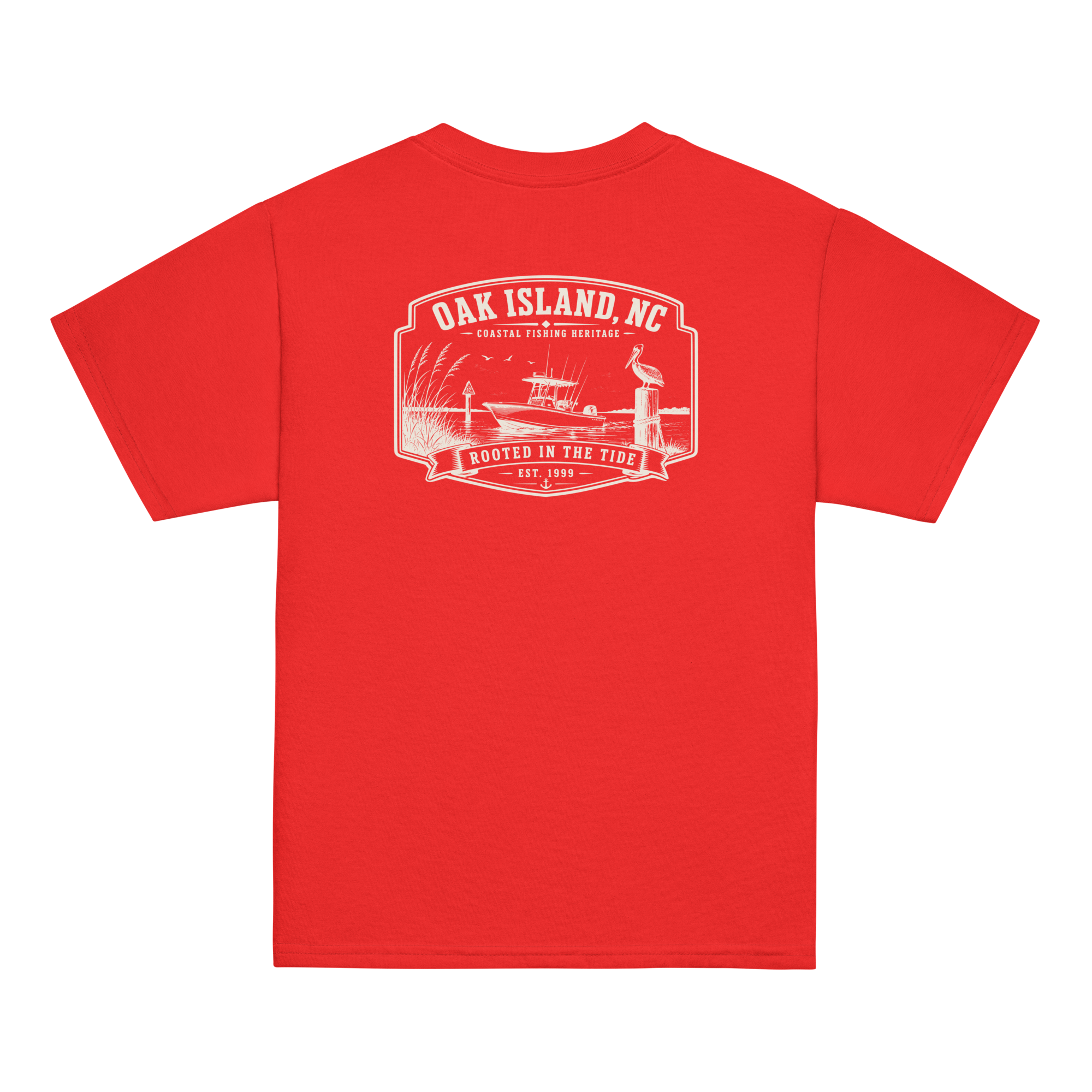 Oak Island, NC - Rooted In The Tide - Youth Classic Tee