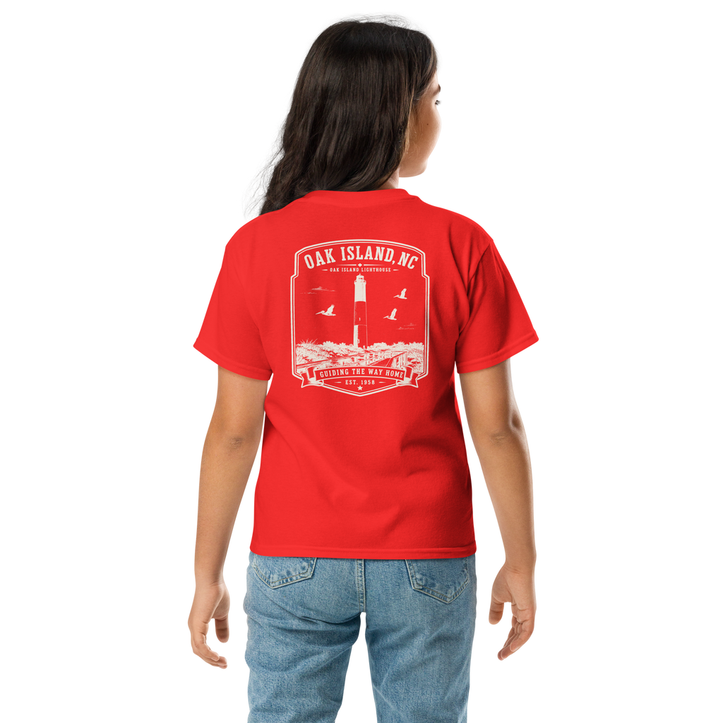 Oak Island, NC - Oak Island Lighthouse - Youth Classic Tee