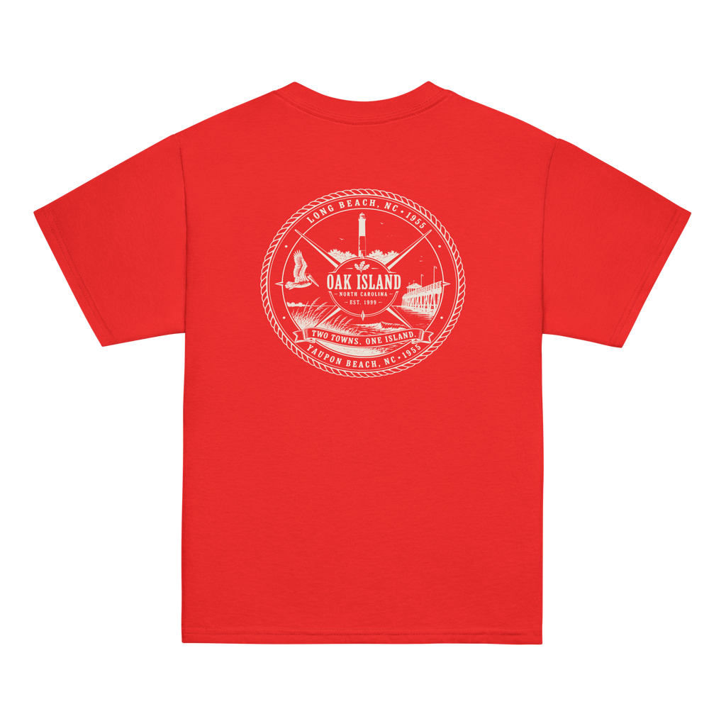 Oak Island, NC - Two Towns. One Island - Youth Classic Tee