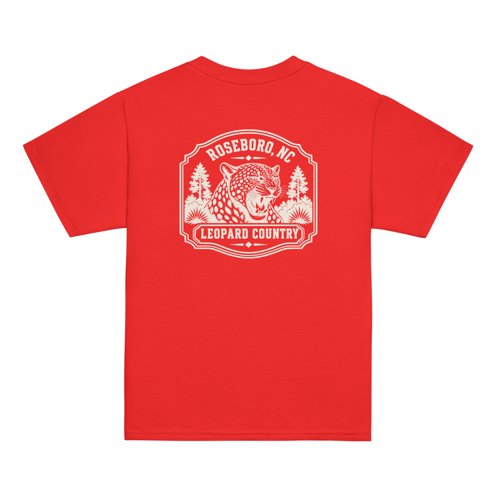 Roseboro, NC - Leopard Country - Youth Classic Tee
