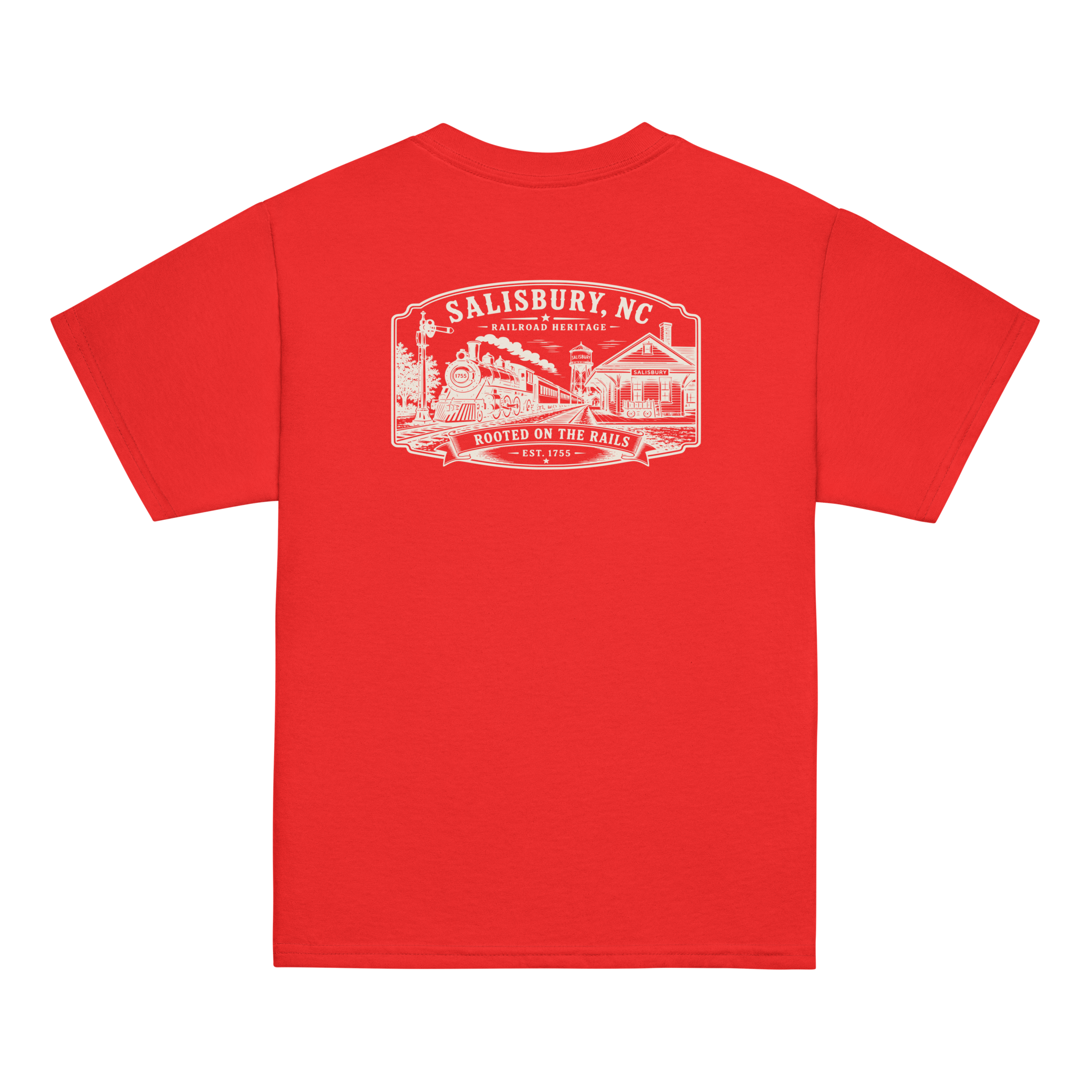 Salisbury, NC - Rooted On The Rails - Youth Classic Tee